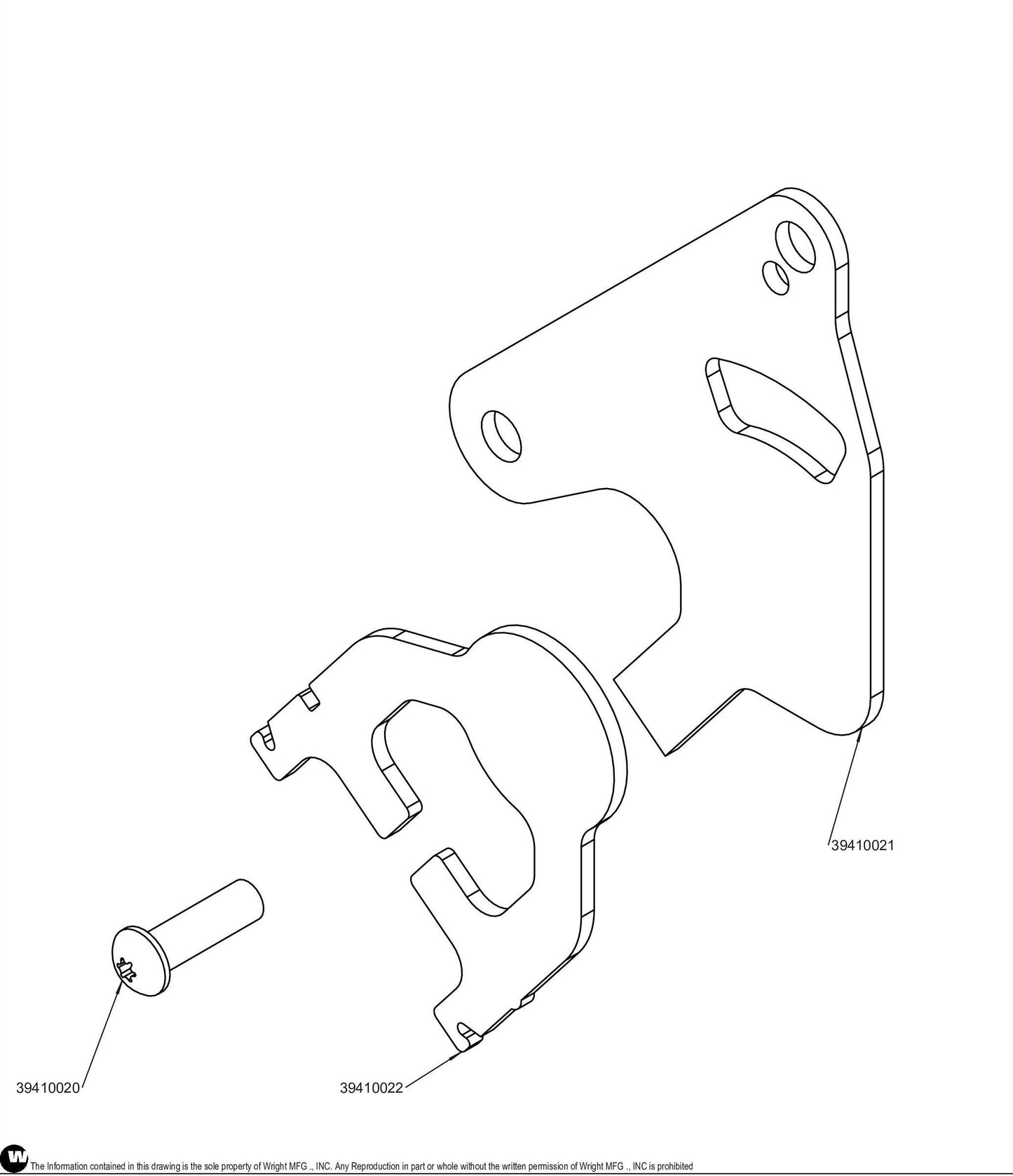Left Hand ZT-3400 Hydro Return Kit 39410010.