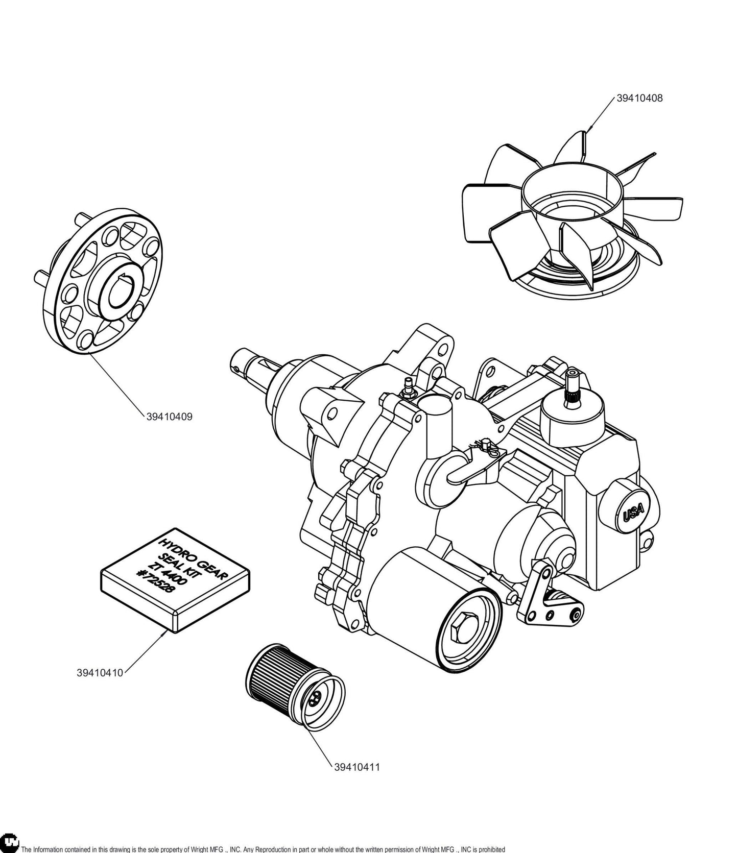 ZT-4400 Transmission 1710-1081L 39410407.