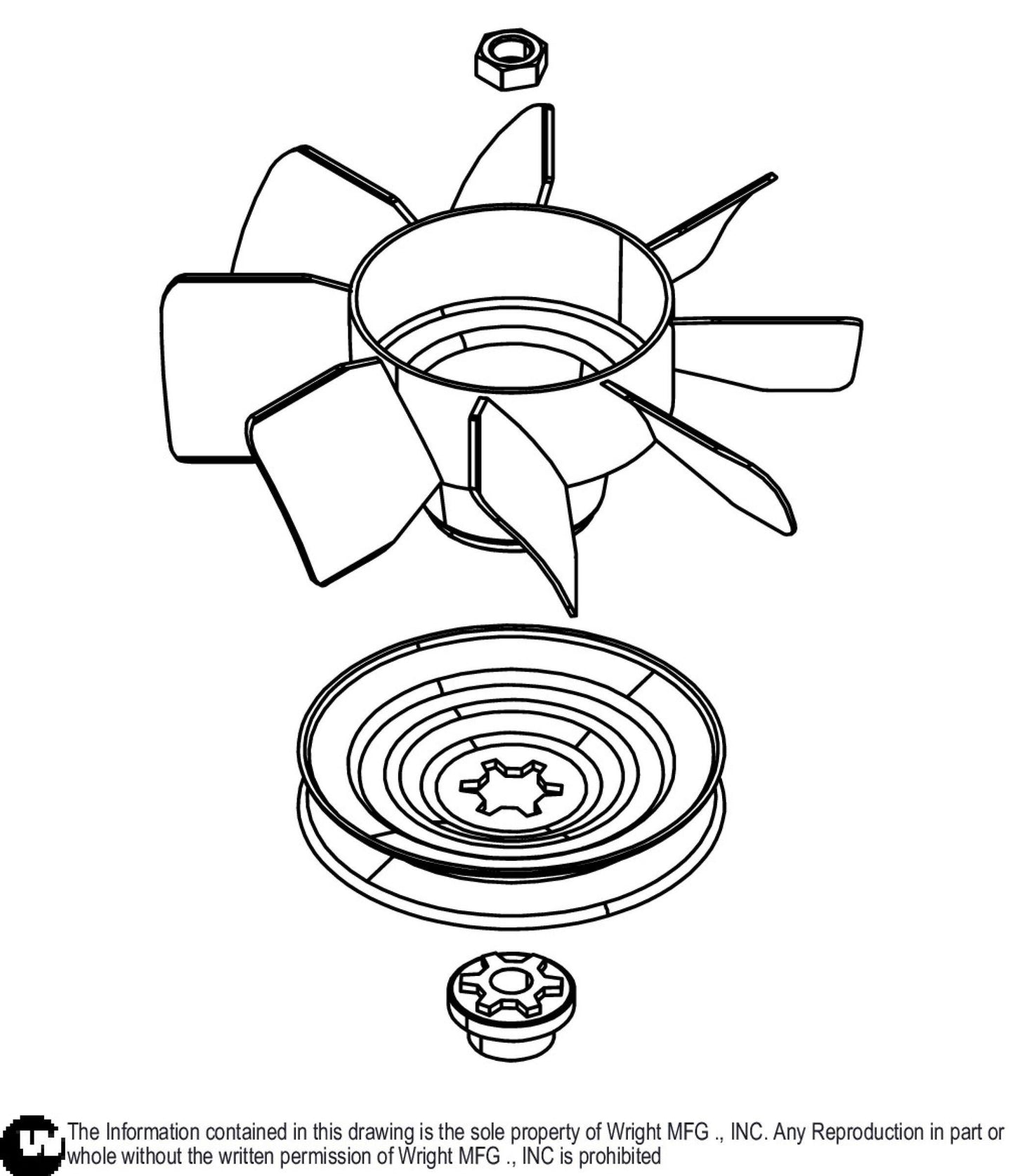 Fan/Pulley Kit HG# 72476 39410408.