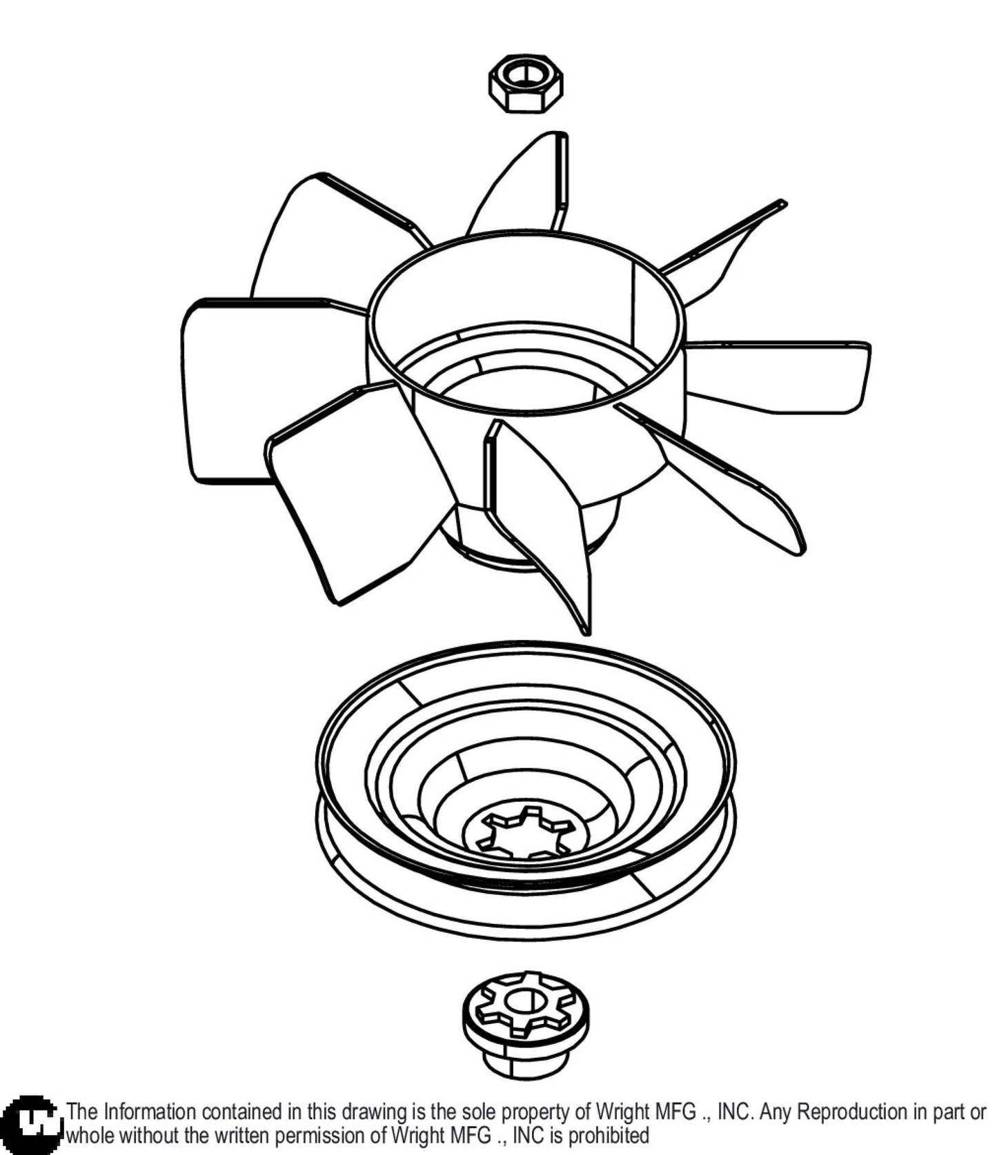 Fan/Pulley Kit HG# 72475 39410421.