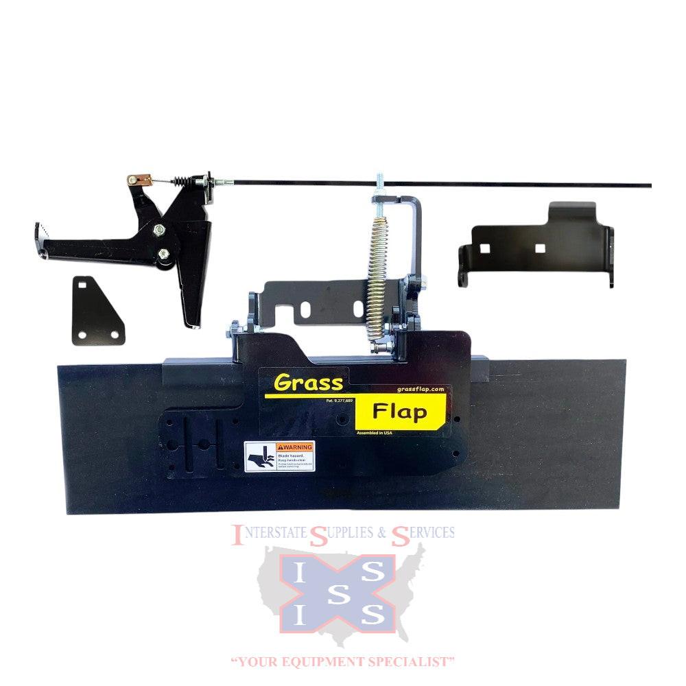 GrassFlap with Toro No-Drill Mount and RE Pedal include 3-Hole Pedal Mounting Plate.