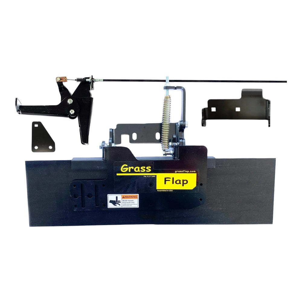 GrassFlap with Toro No-Drill Mount and RE Pedal include 3-Hole Pedal Mounting Plate 412T70-6-A6