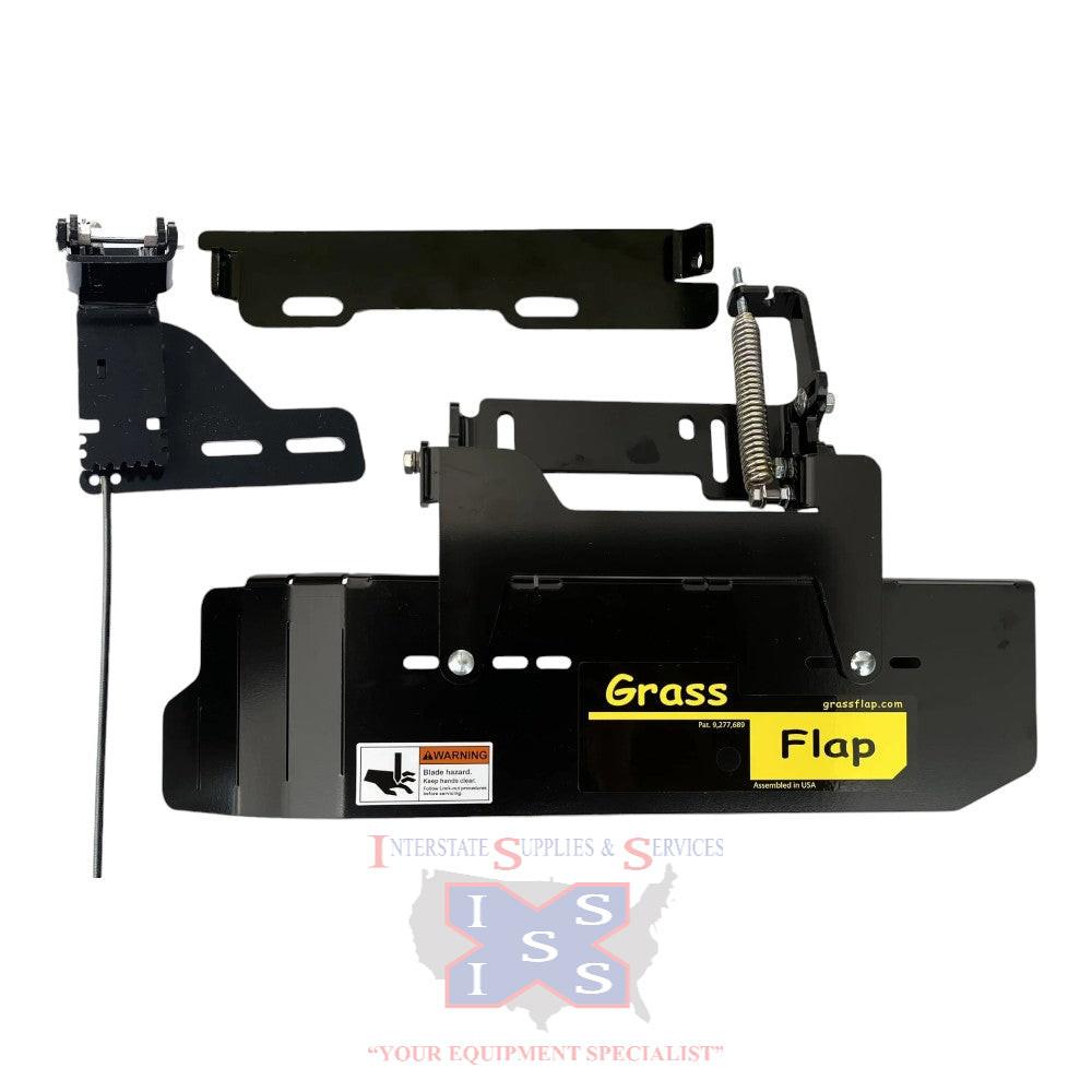 GrassFlap Direct Bolt with Steel Blocker Plate and SEC pedal includes Scag No-drill mount.