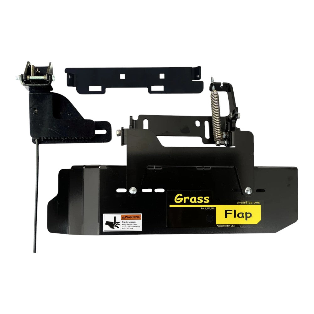 GrassFlap Direct Bolt with Steel Blocker Plate and SEL pedal includes Scag No-drill mount 41SM70-5L-A1