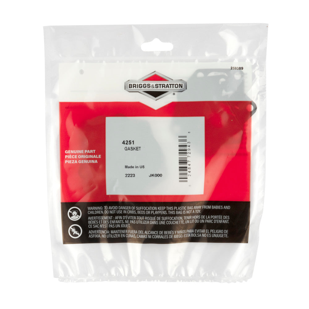 Briggs & Stratton Gasket (10 X 795083) 4251