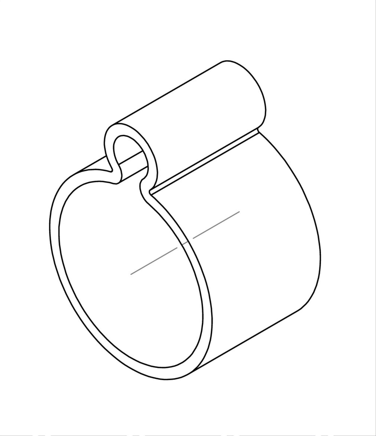 Hose Ear Clamp, 3/16" 43410004.