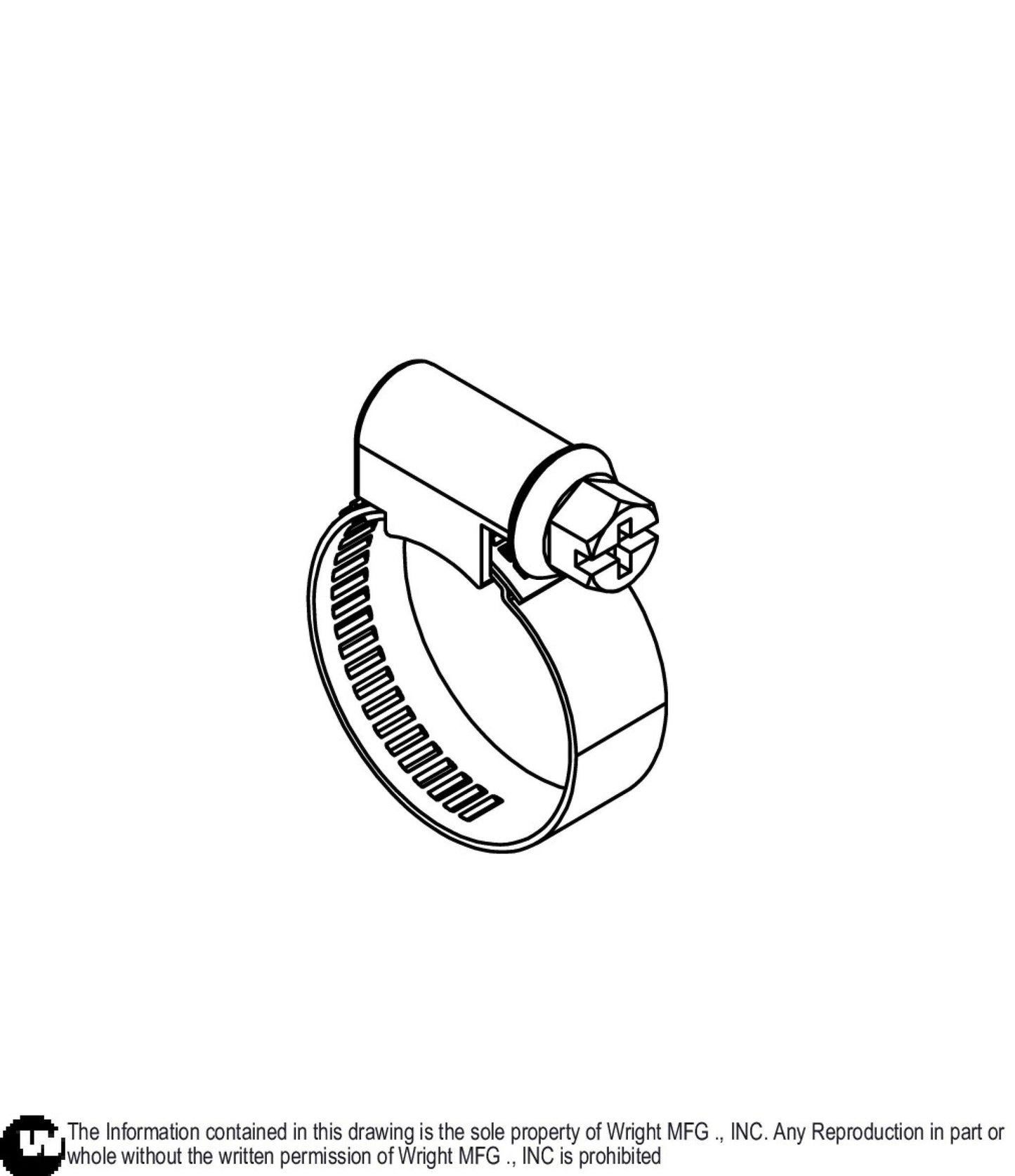 Smooth Band Clamp SAE #10. 3/8 Band 43410009.