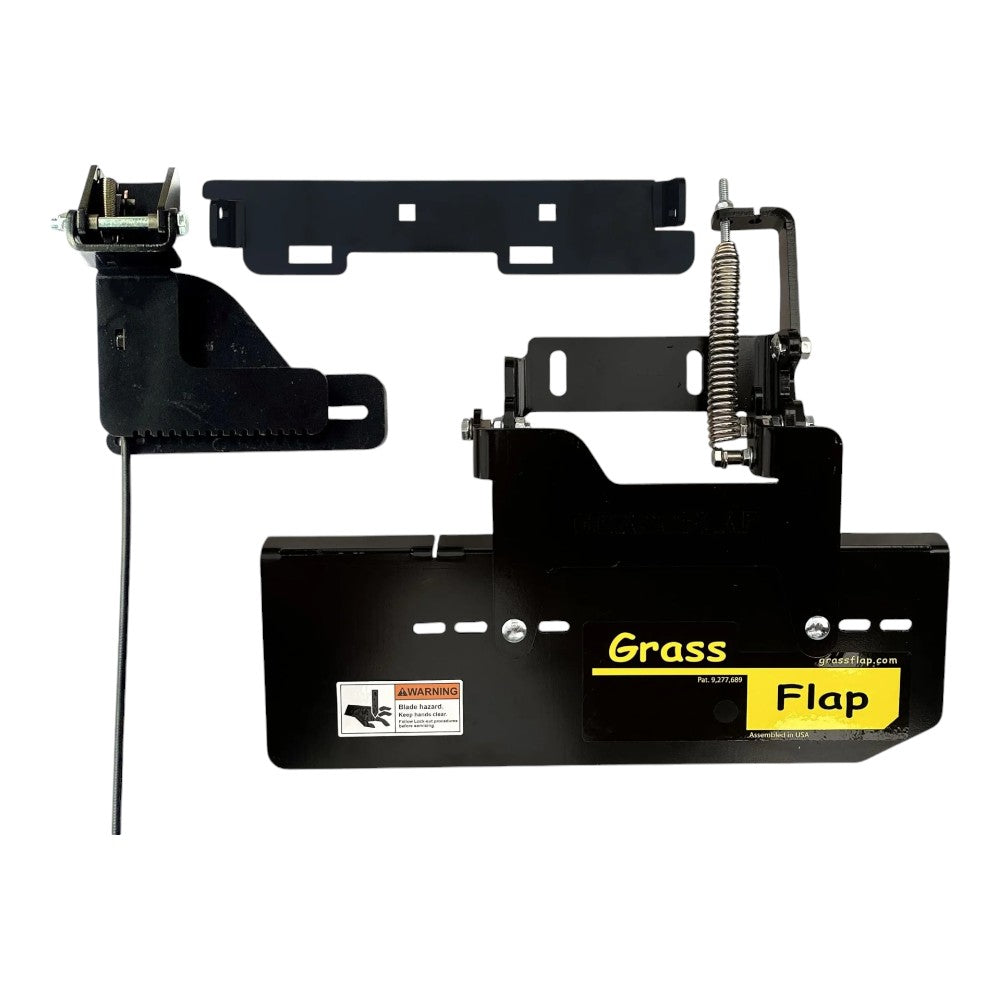 GrassFlap Direct Bolt with Steel Blocker Plate for Hero decks and SEL pedal includes Scag No-drill mount 44S2M50-5L-A1