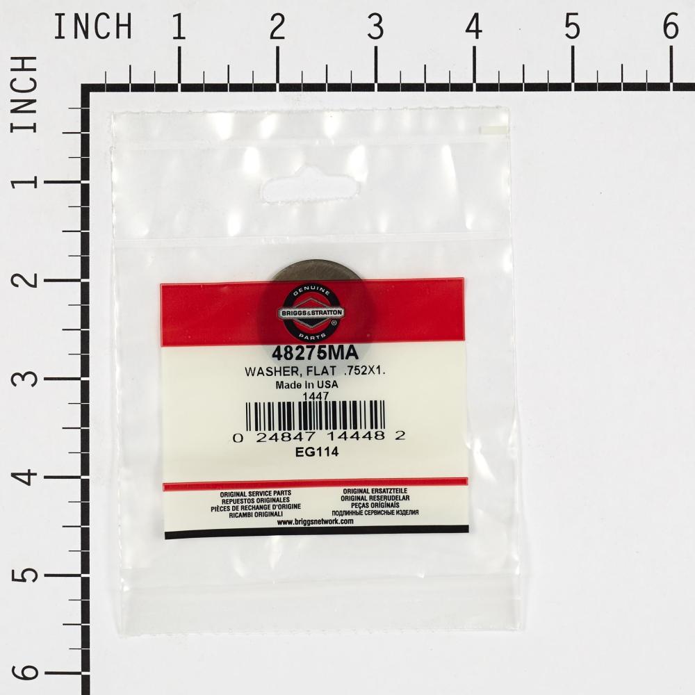 Briggs & Stratton Washer, Flat .752X1. 48275MA