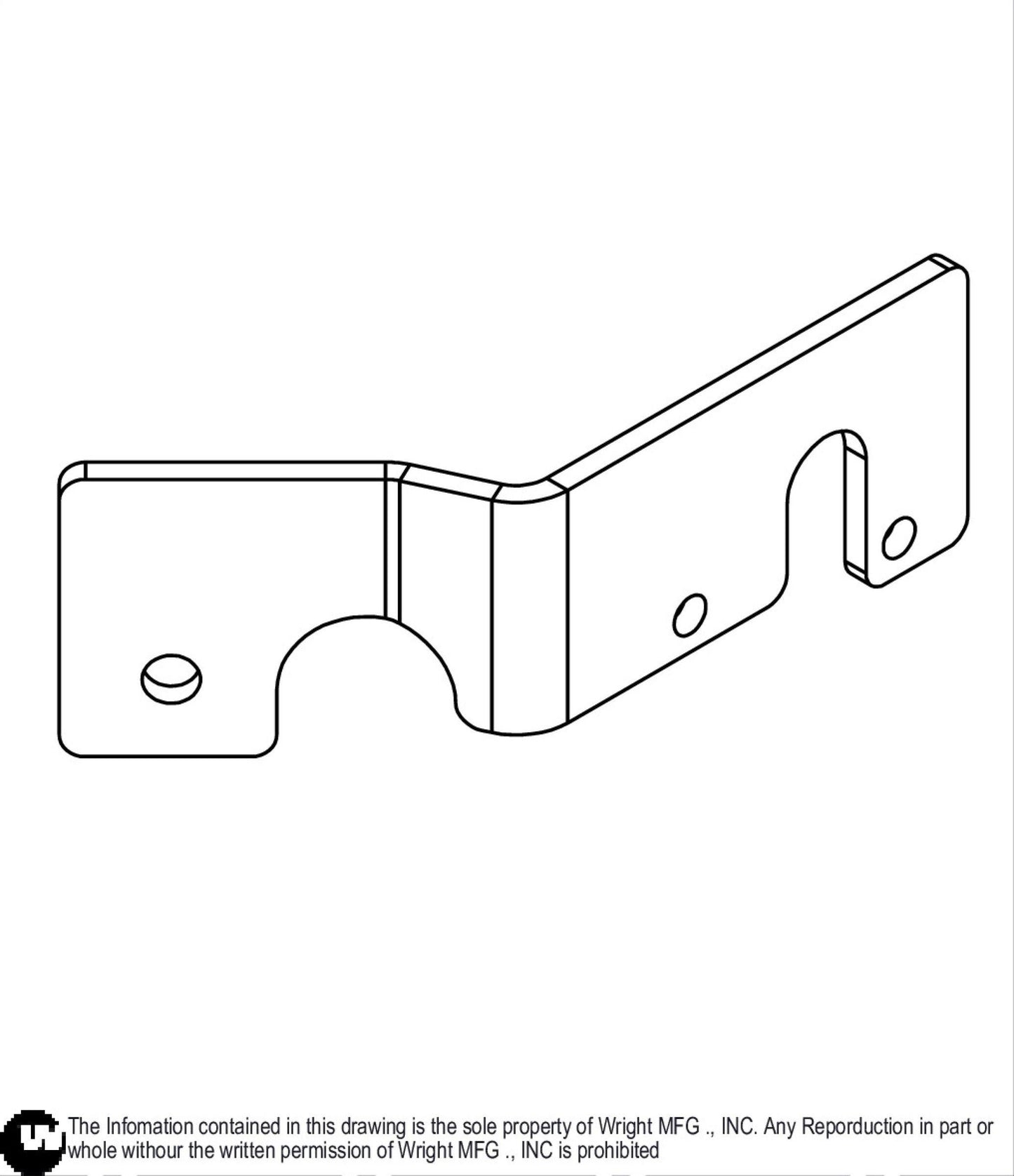 RH 23 Kaw Muffler Bracket 51410028.