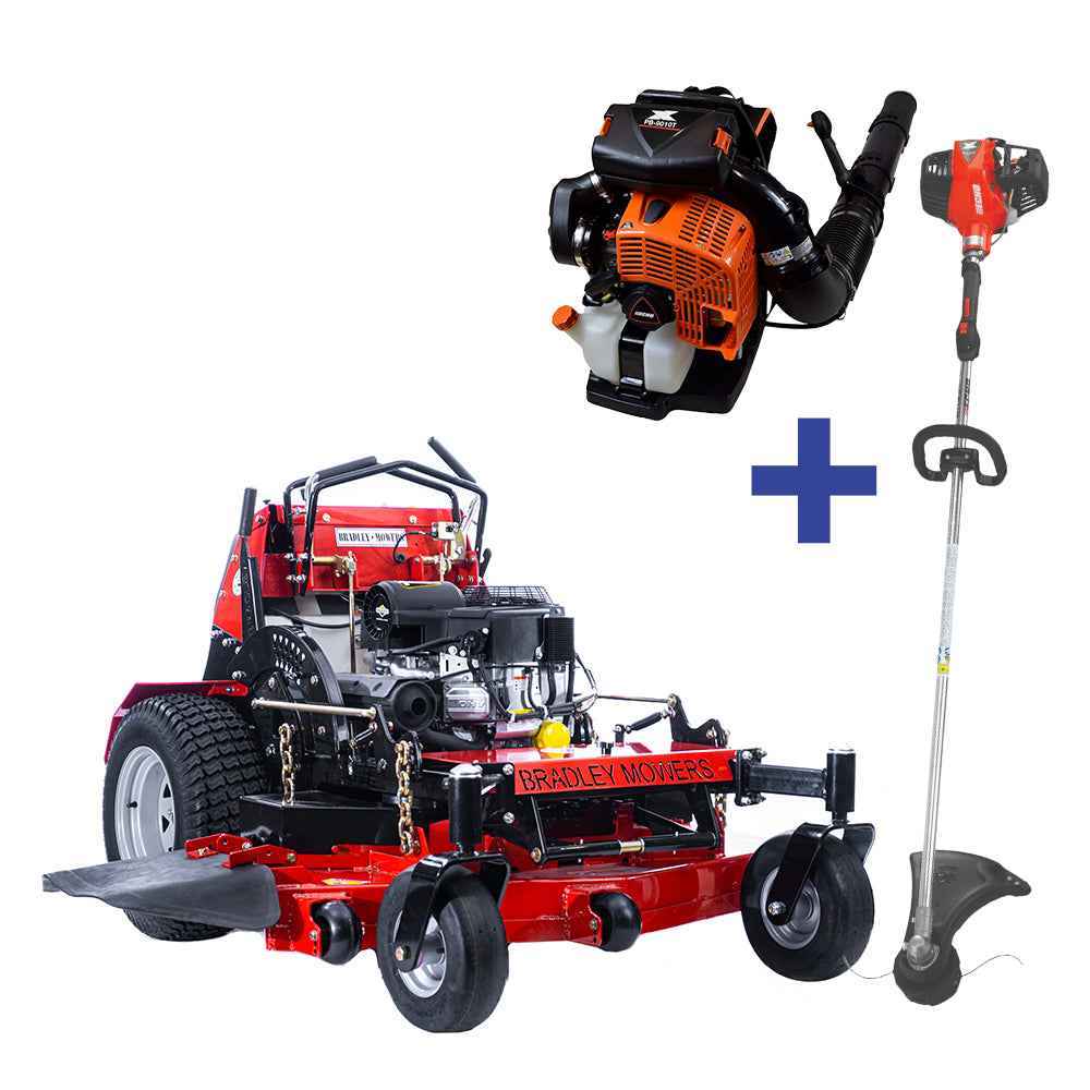 Bradley 52" 27HP Mower + SRM-3020T Trimmer + PB-9010T Blower Echo Bundle