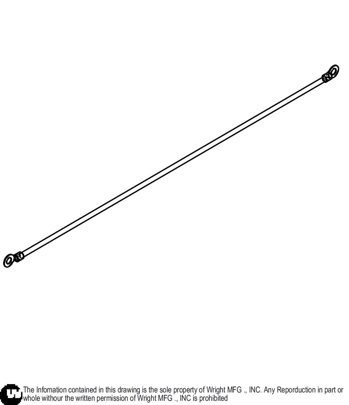 WV2 Black Battery Cable 23.5 53490068.