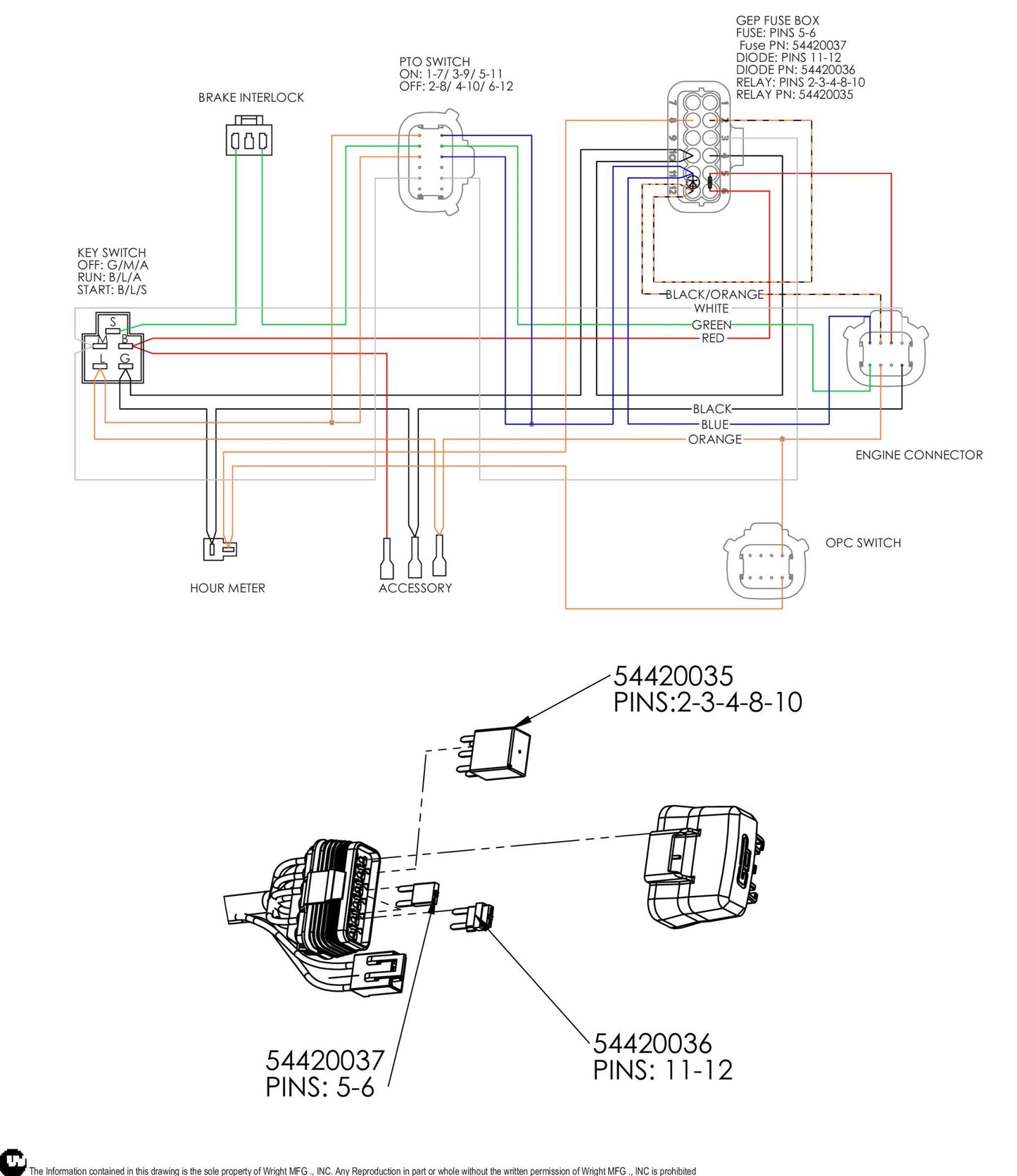 Electric Start Harness 53490075.
