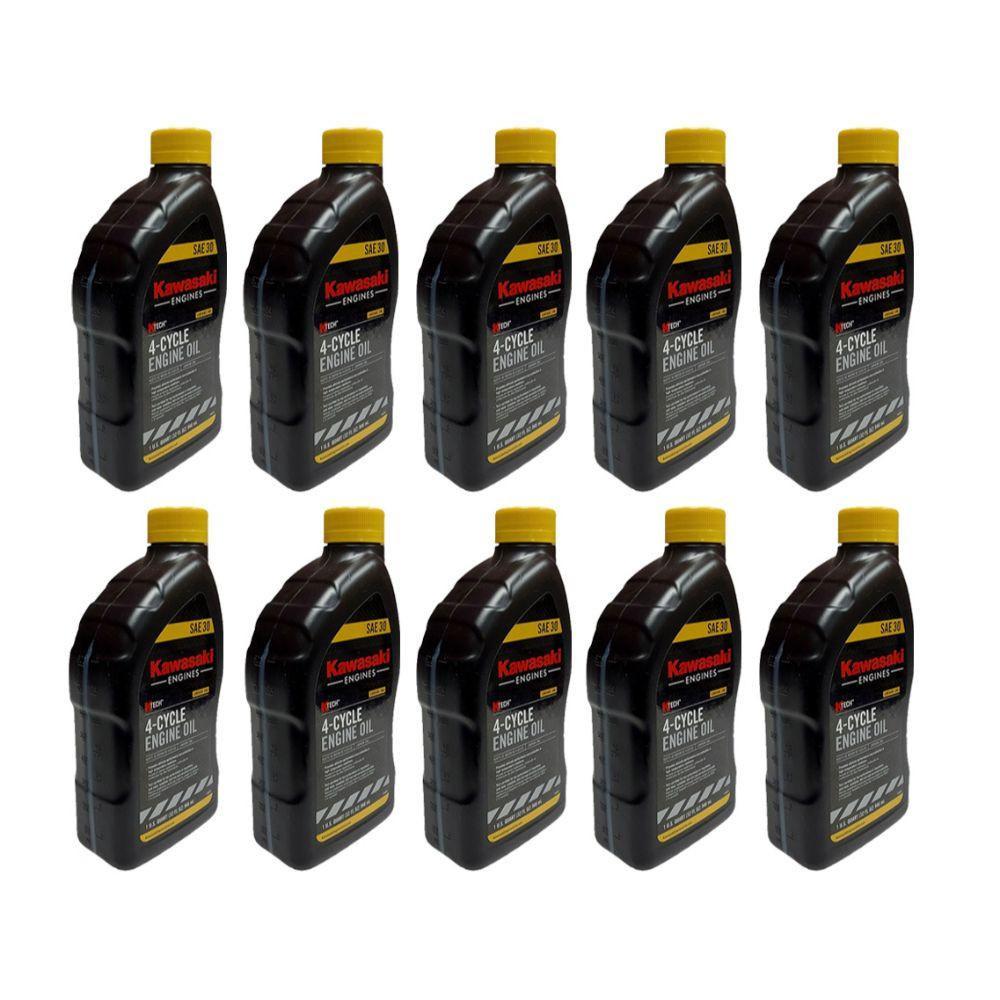 Proven Part 12-Pack Kawasaki Ktech 4-Cycle Engine Oil Sae30 1 Qt Bottles- 99969-6281