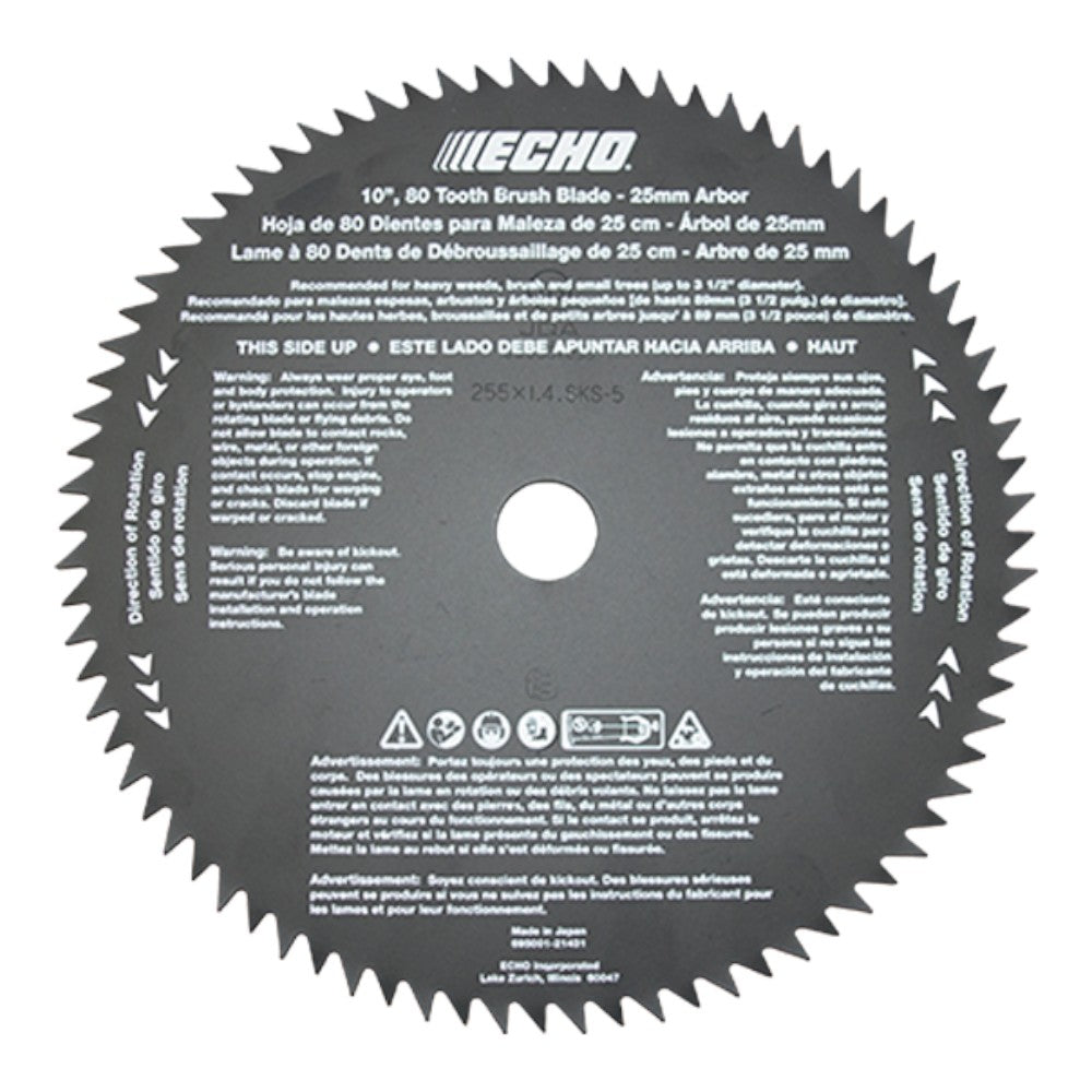 Echo 80-Tooth Brush Blade 8"