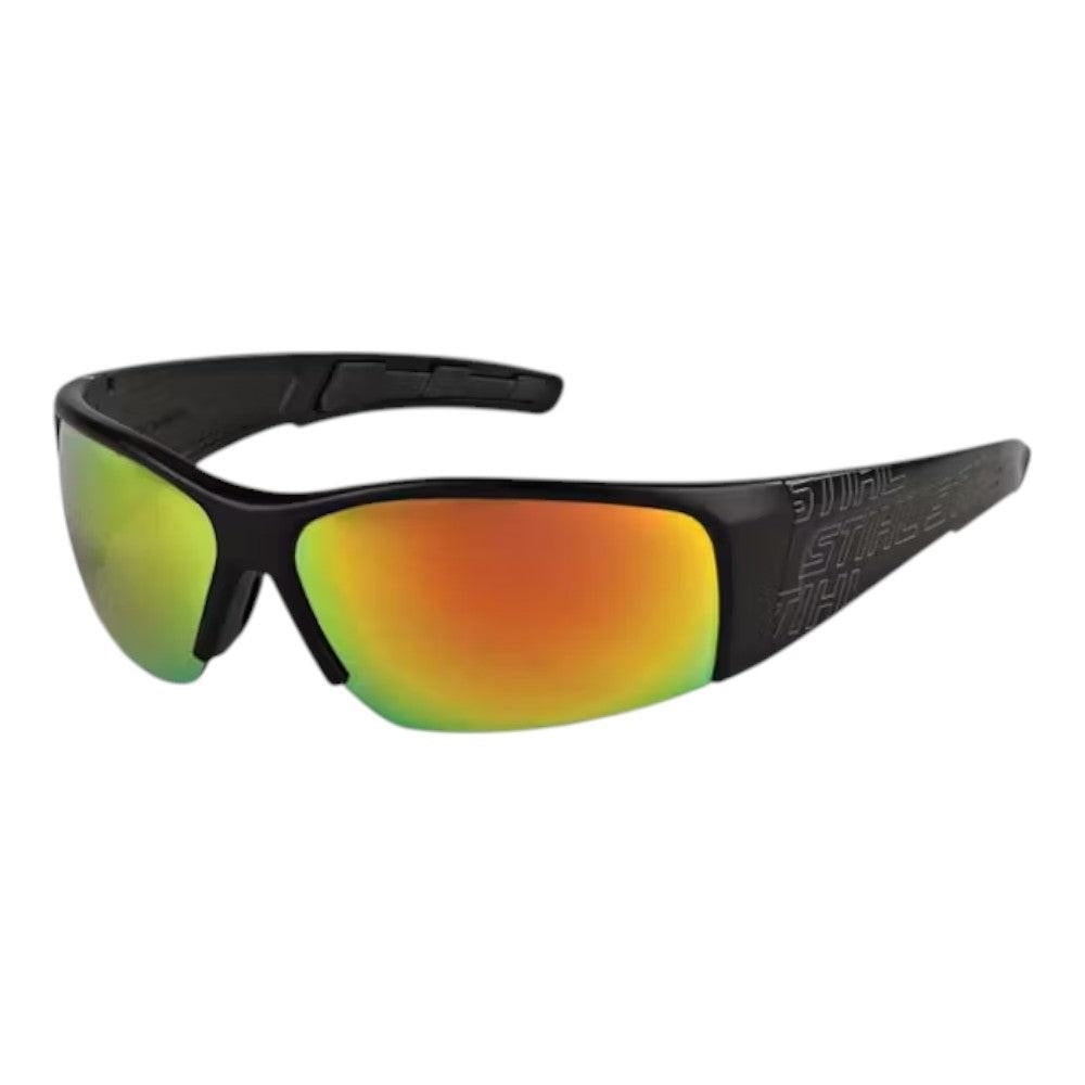 Stihl Black Wrap Glasses Silver Mirror 7010 884 0370