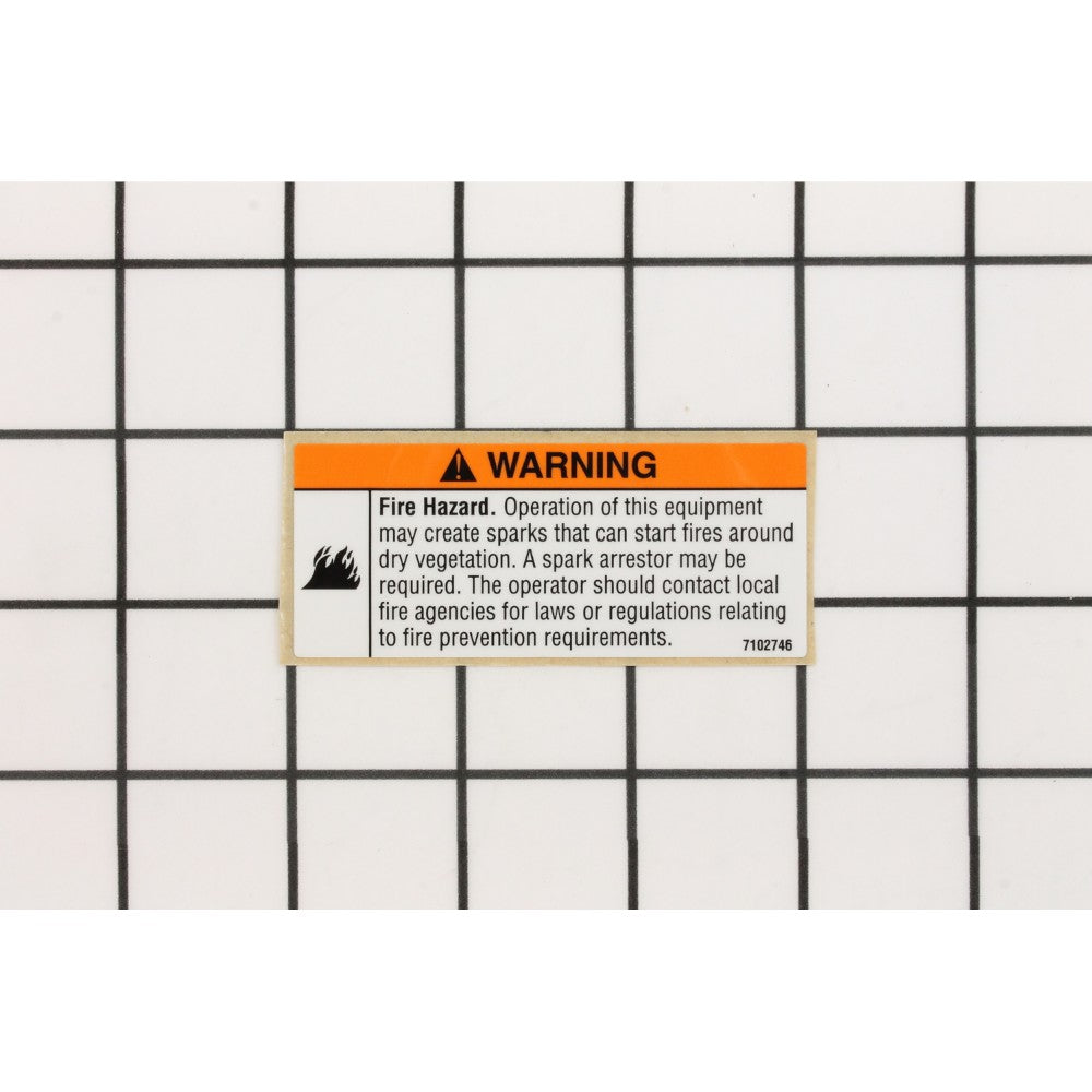 Briggs & Stratton Decal, Spark Arrestor 7102746YP