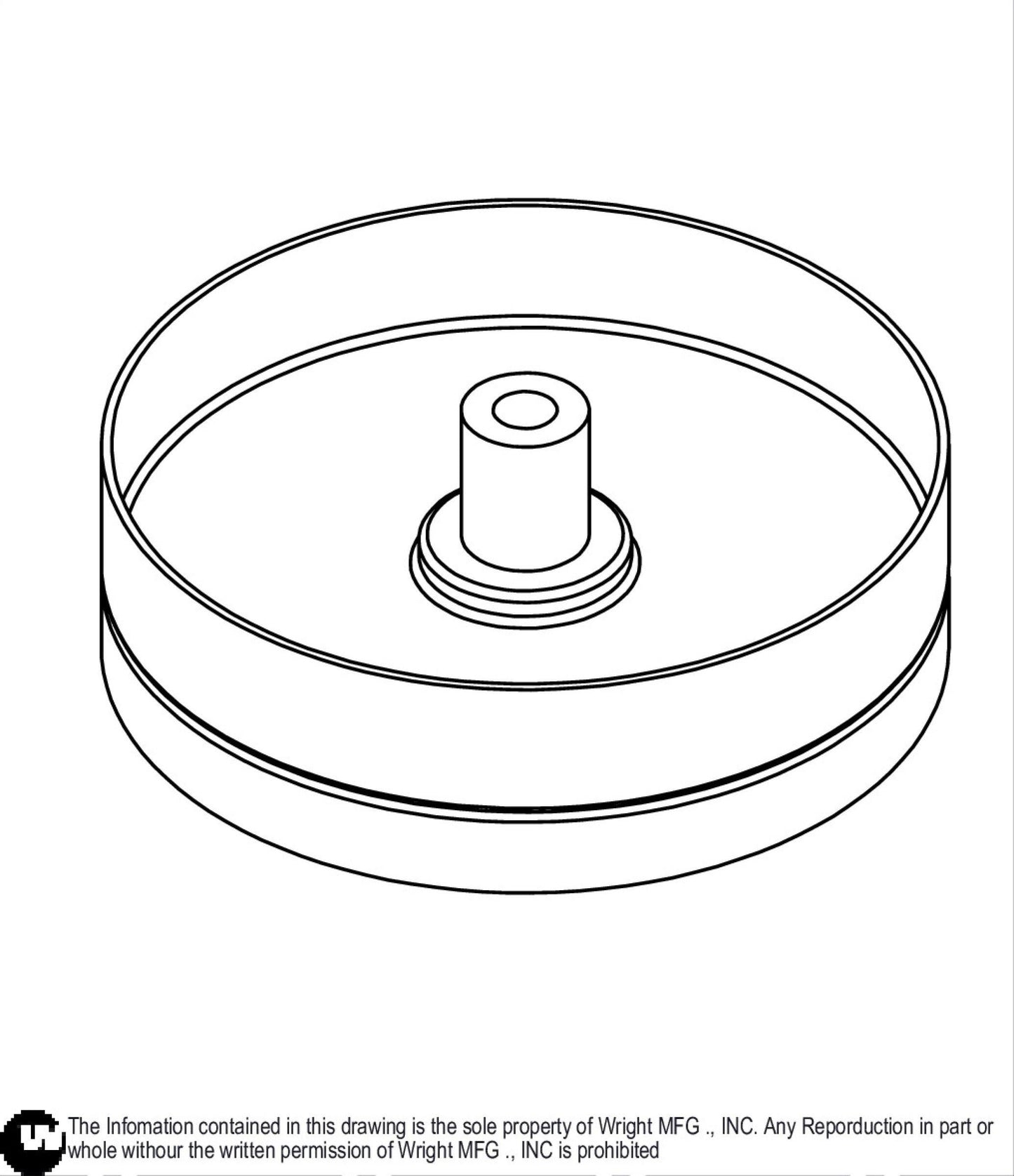 5.00in Idler Pulley 71460122.
