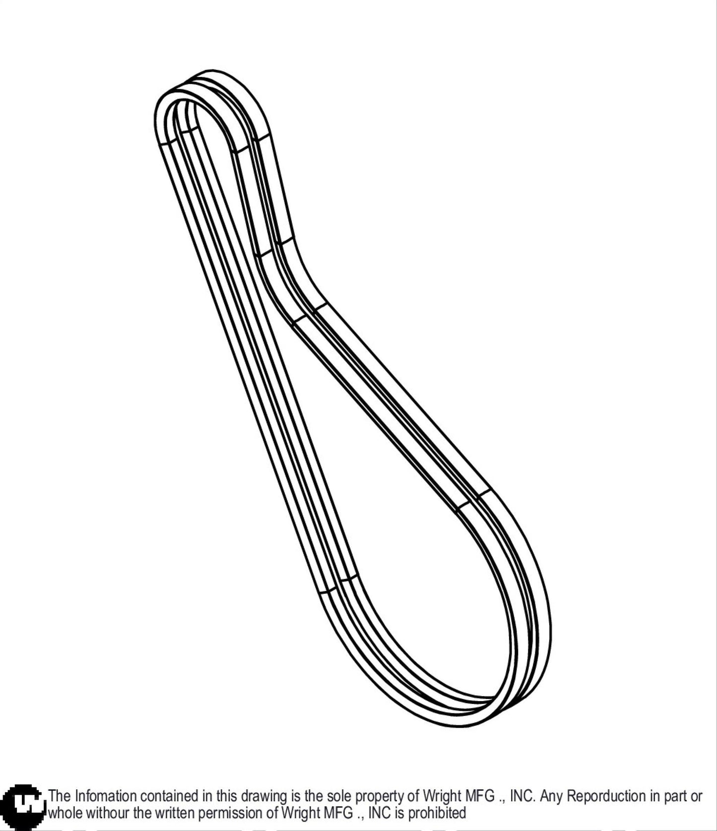 A Section Drive Belt 45.xx 71460172.