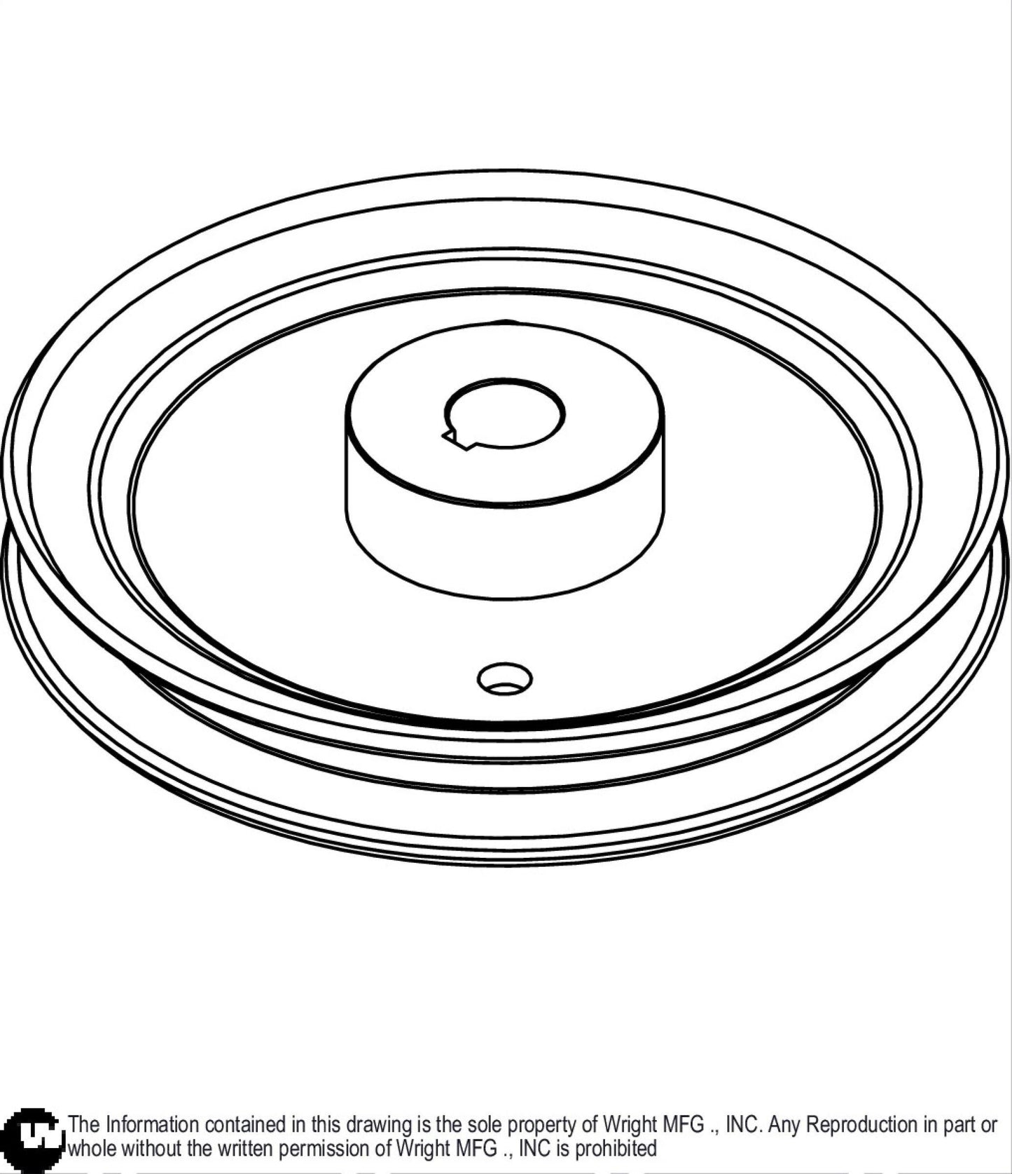 Single A/B, 17mm X 6.412 Over PI Pulley 71460182.