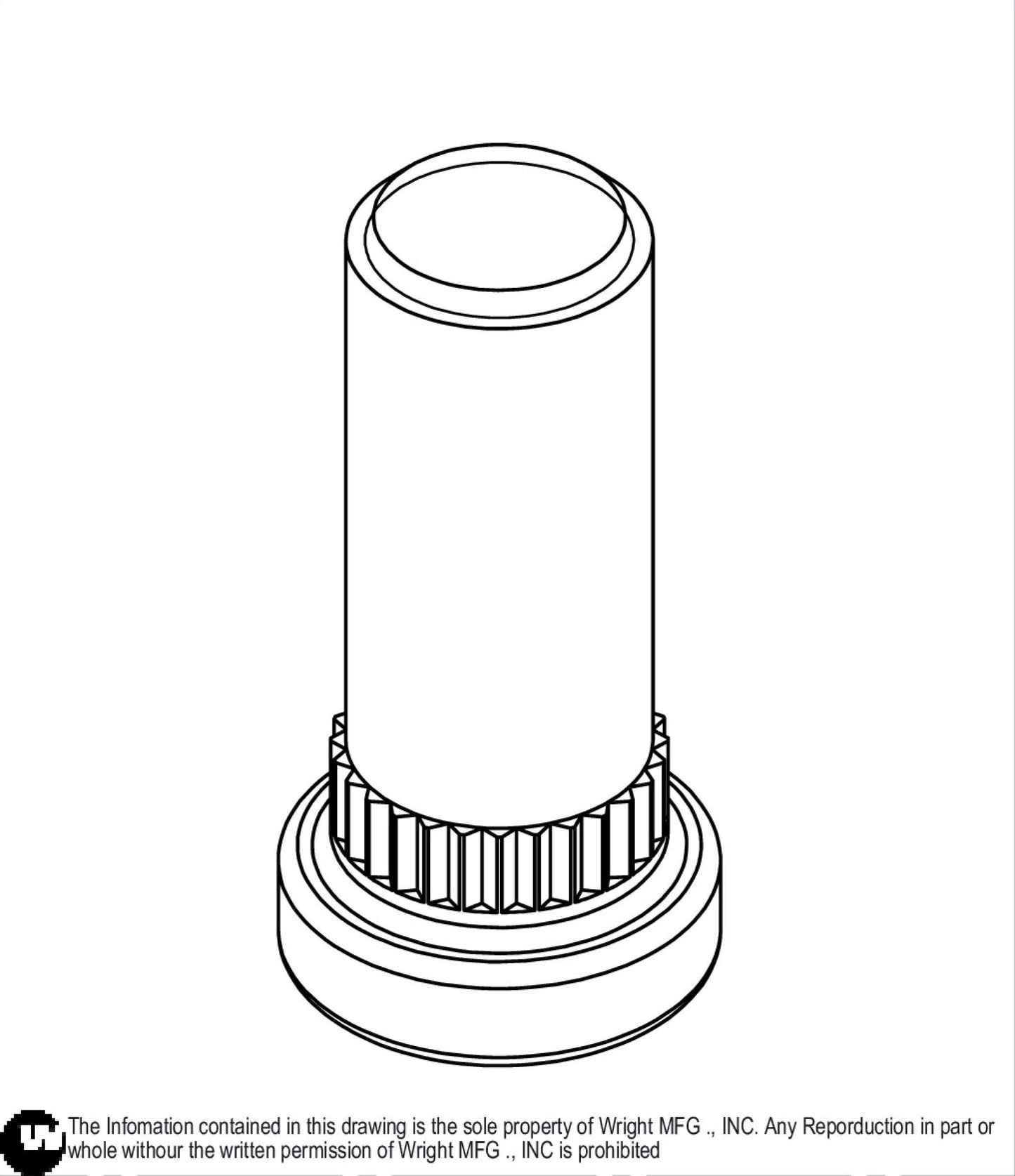 Stud for Tapered Hub 72410013.