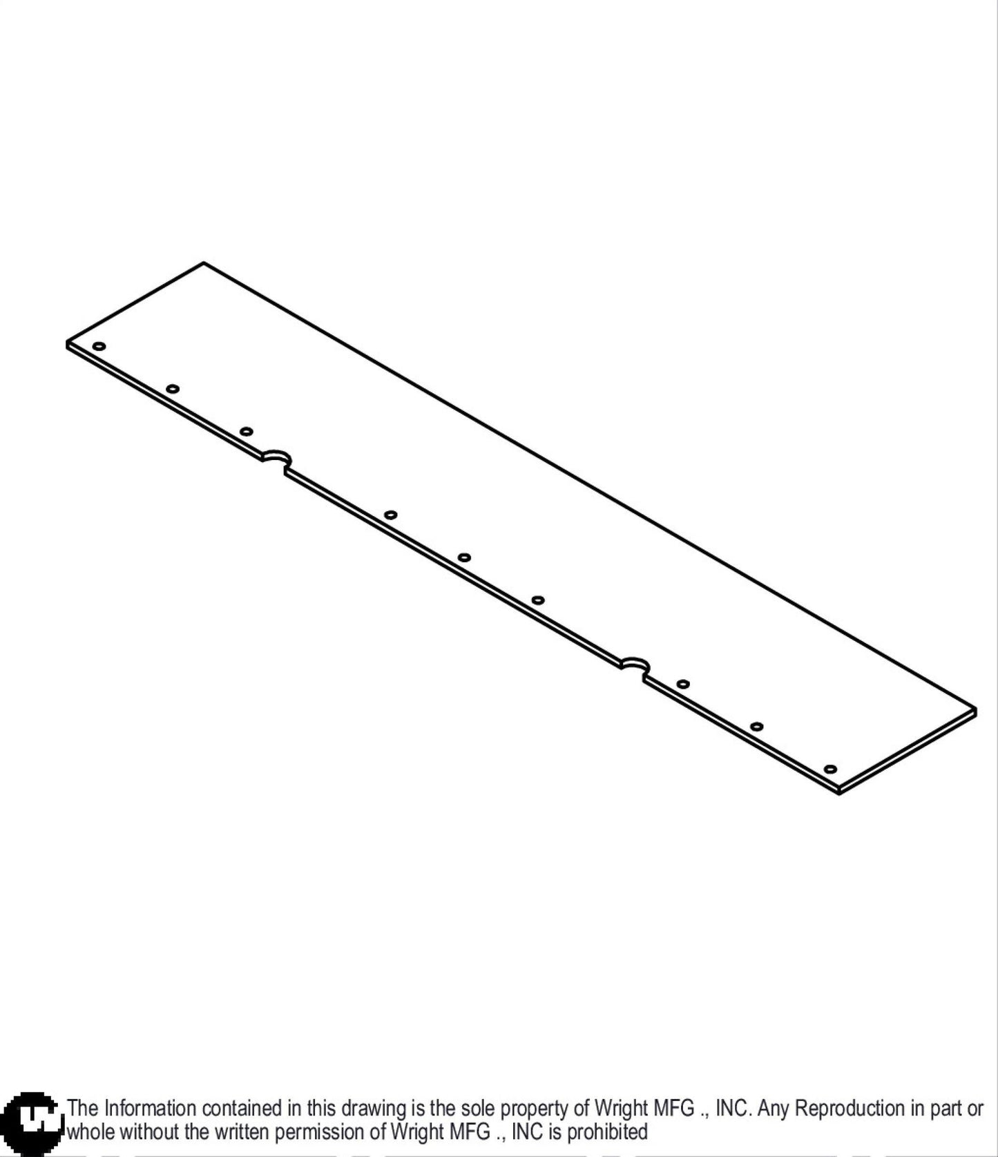 WZ 48" RD Rubber Deflector Baffle 76430001.