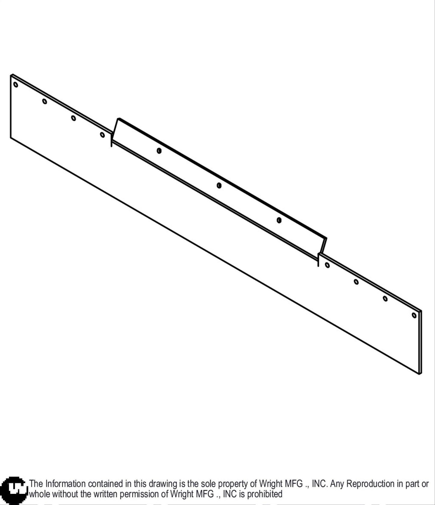 WZ 61" RD Rubber Deflector Baffle 76450002.
