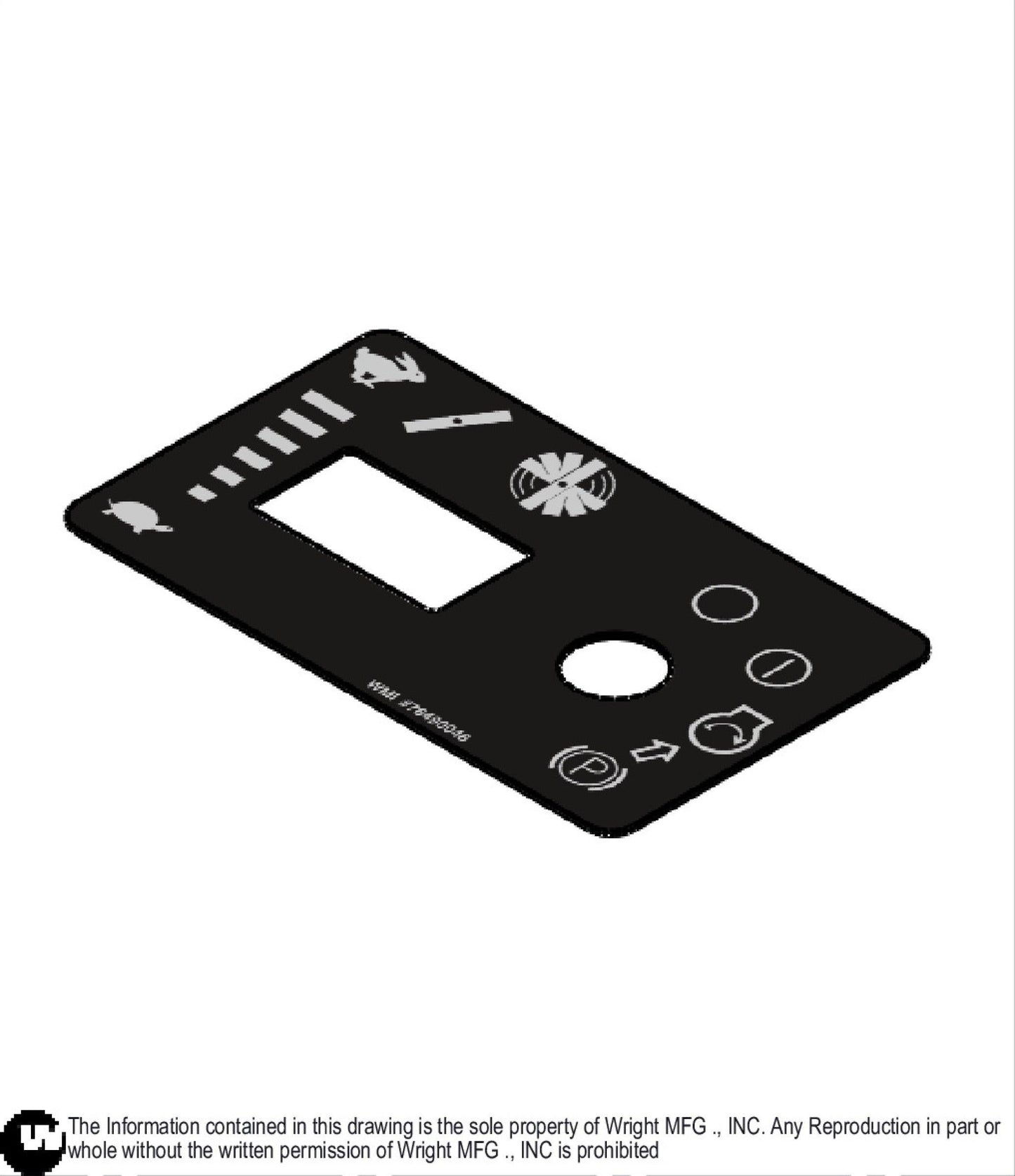 Sentar Small Right Dash Decal, INTL 76490048.