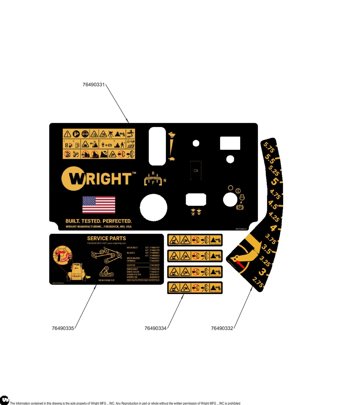 WSLG Master Kit Decal 76490344.