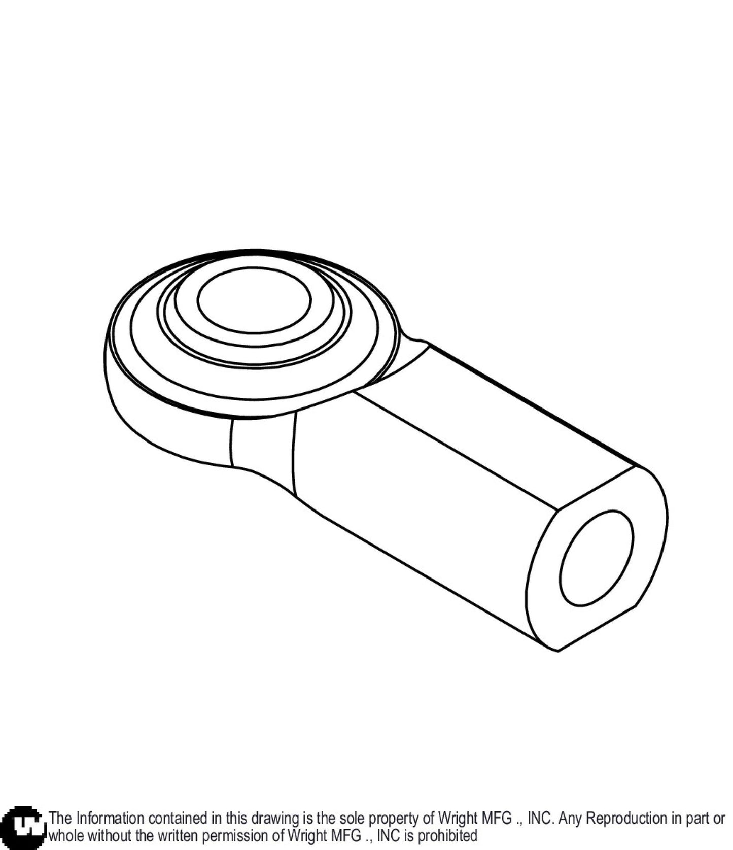 Right Hand 1/2-20 Rod End Bearing 77410001.