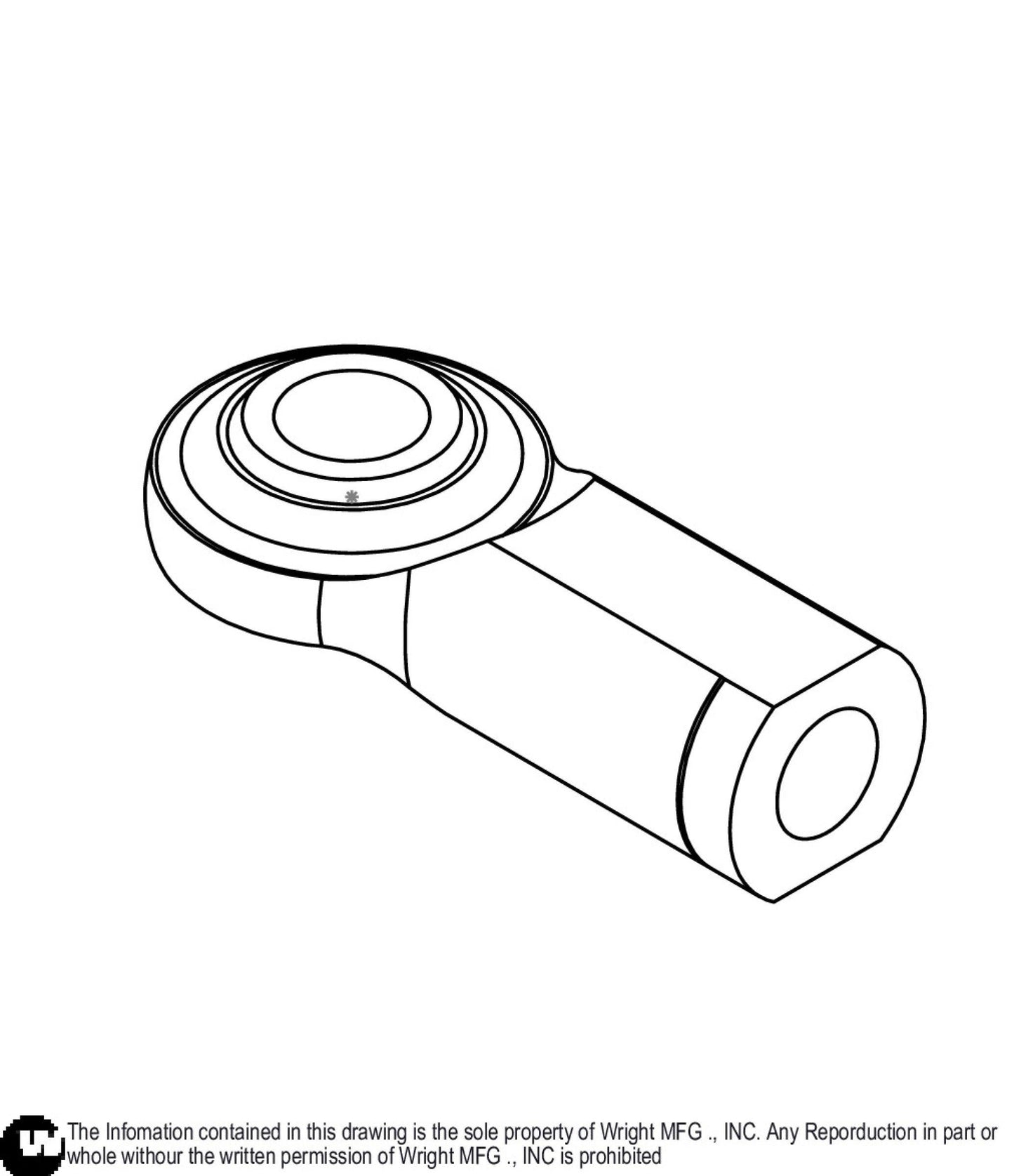 Left Hand 1/2-20 Rod End Bearing 77410002.