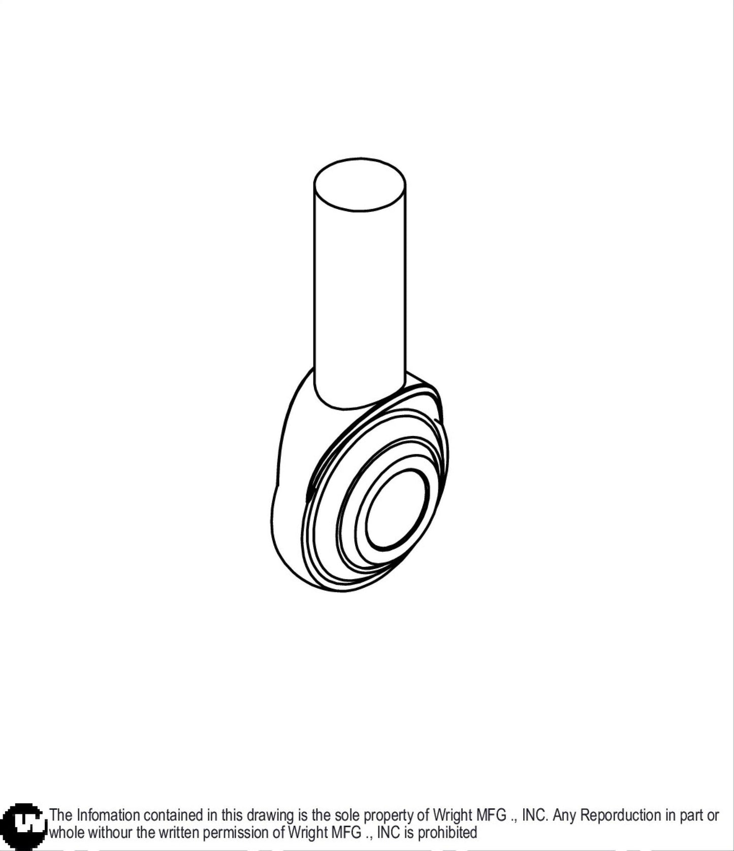 Right Hand 3/4-16 Rod End Bearing 77410003.