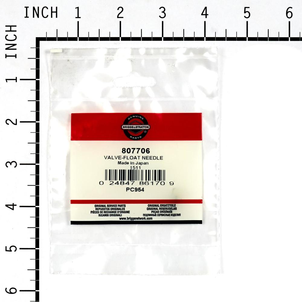 Briggs & Stratton Valve-Float Needle 807706