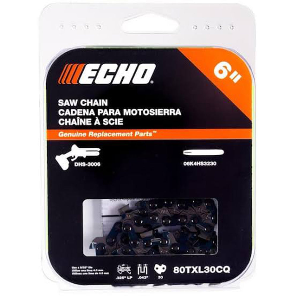 Echo 6" Saw Chain for DHS-3006 (56-Volt, 80TXL, 30 Drive Links) 80TXL30CQ