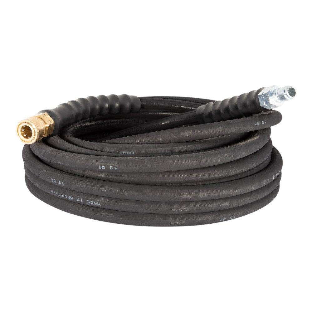 BE 50' 3/8" Single-Braid Black Hose with Brass Quick Connect 85.238.153