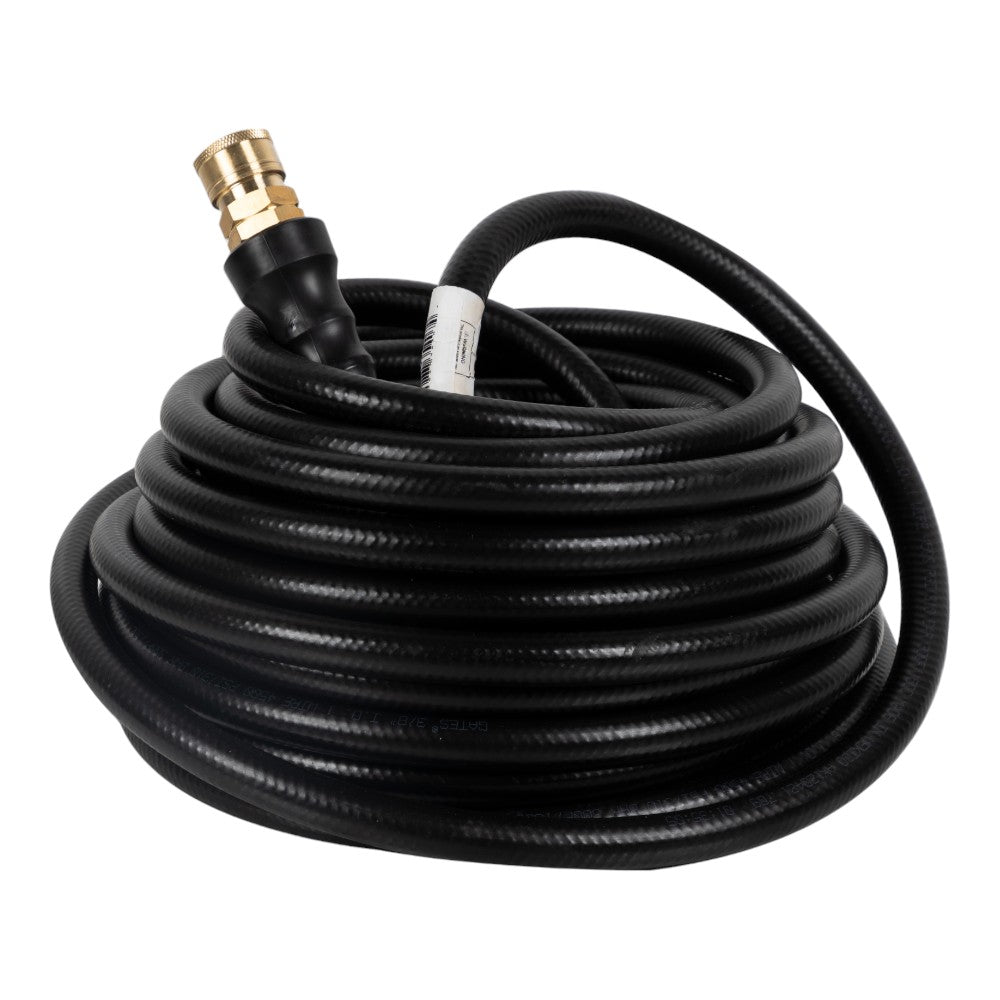 BE 50' 3/8" Single-Braid Black Hose with Brass Quick Connect (Tuff) 85.238.153T