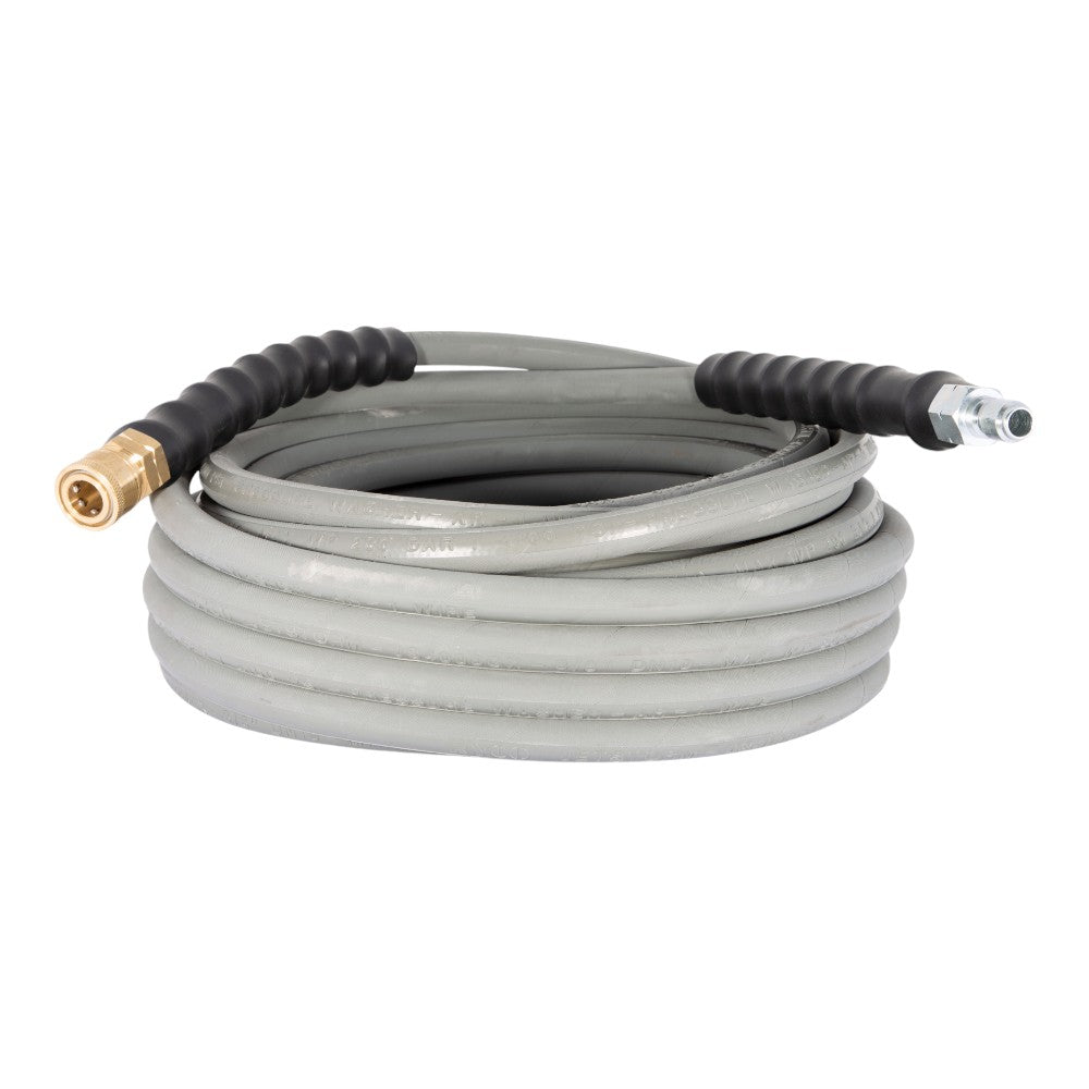 BE 50' 3/8" Single-Braid Grey Hose with Brass Quick Connect 85.238.155