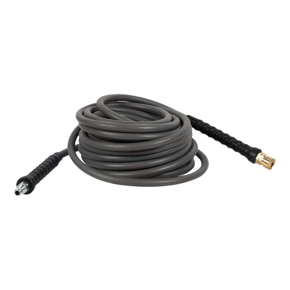BE 50' 3/8" Single-Braid Grey Hose with Brass Quick Connect (Tuff) 85.238.155T