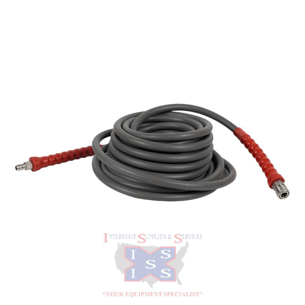 50FT 3/8" D/B Grey SS QC Hose.