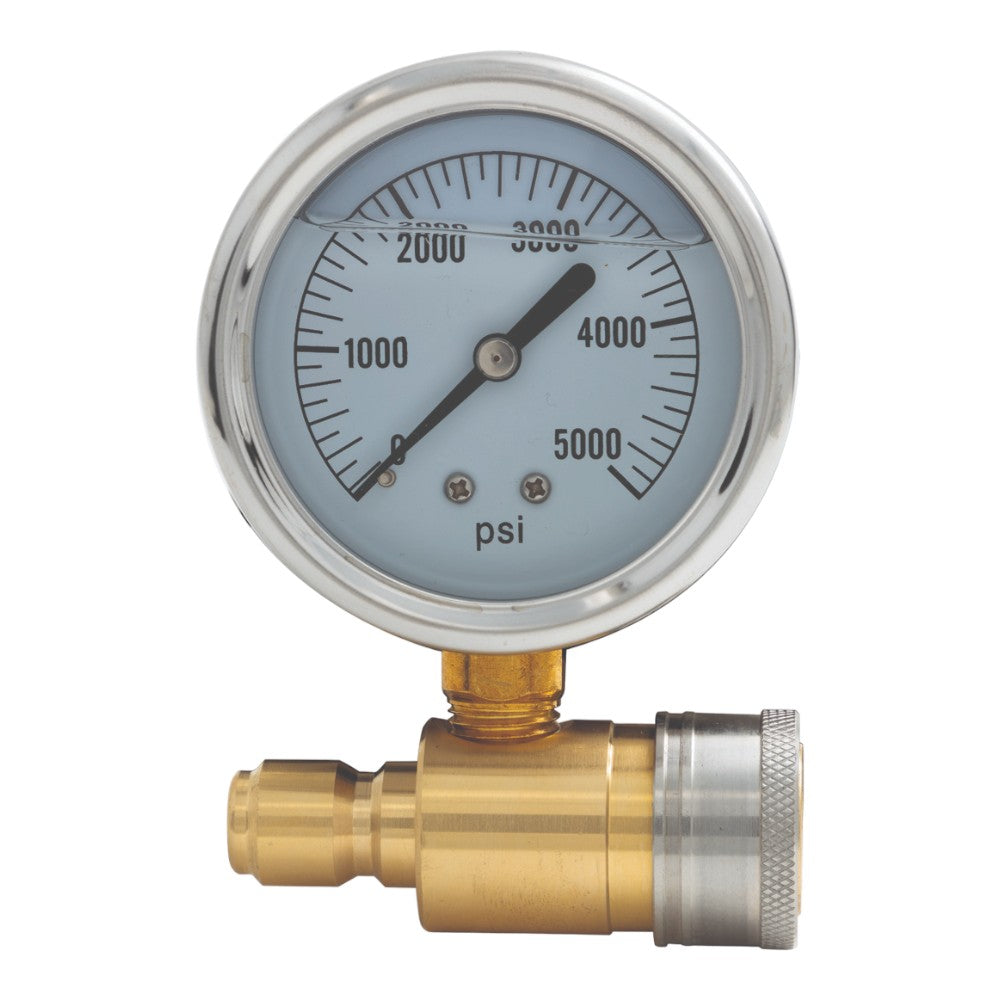 BE 5000 PSI Boxed Inline Pressure Gauge 85.305.001