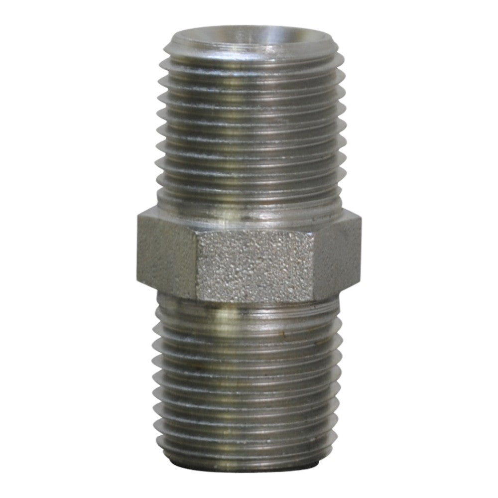 BE 1/2" Steel Hex Nipple 85.755.008