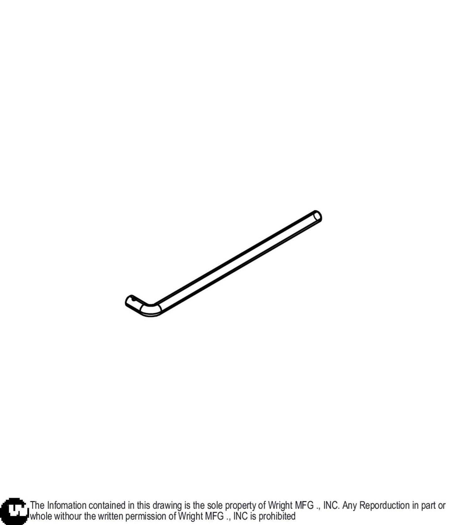 3/8", 8" Long Idler Adjustment Rod 85460030.