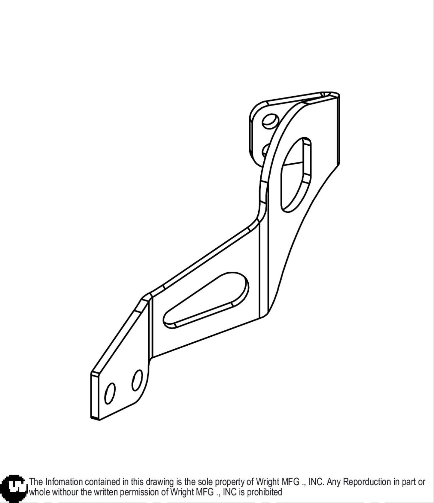 Left FS/FX Muffler Bracket 91410067.