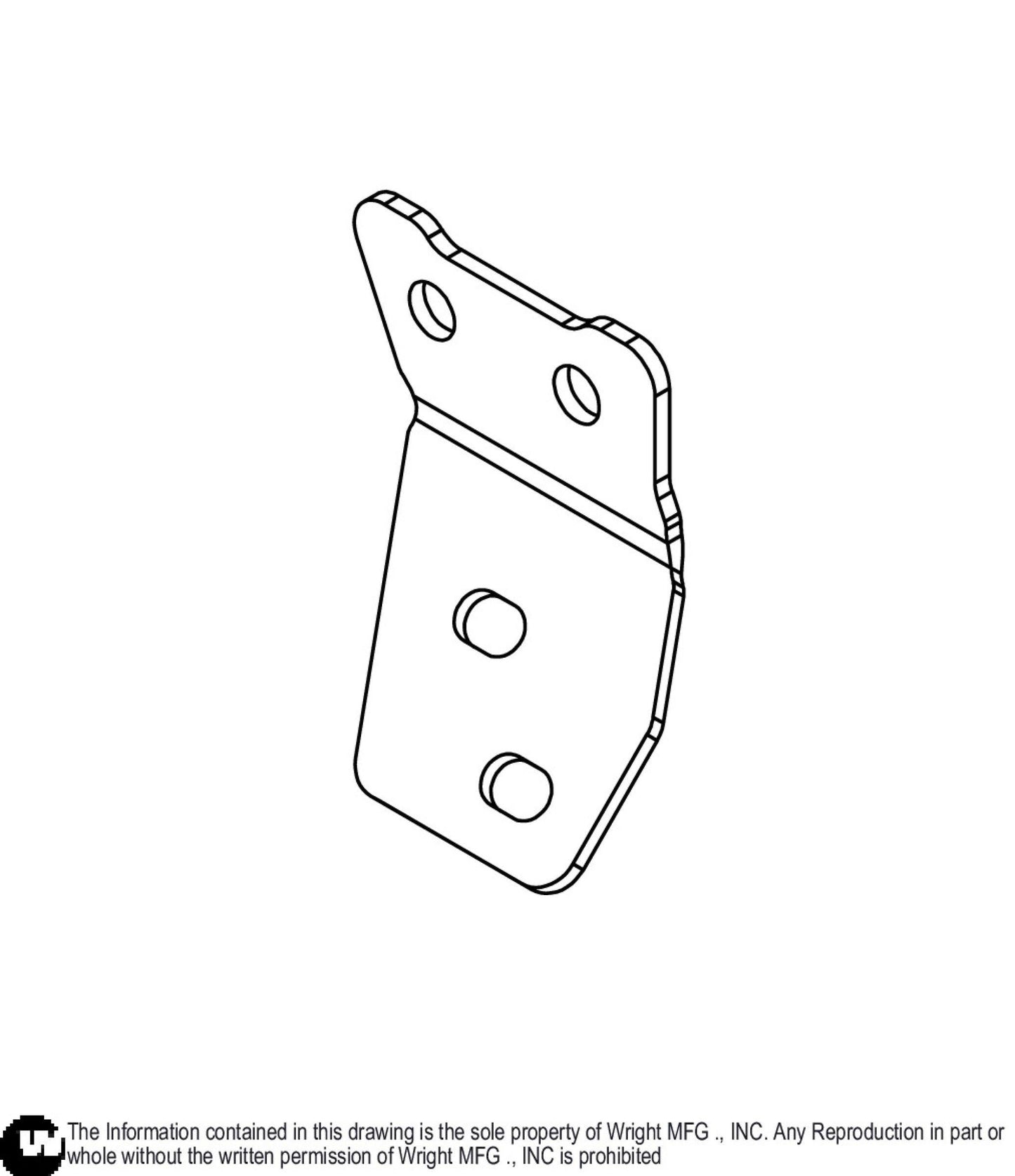 Left FX850 Muffler Bracket 91410489.