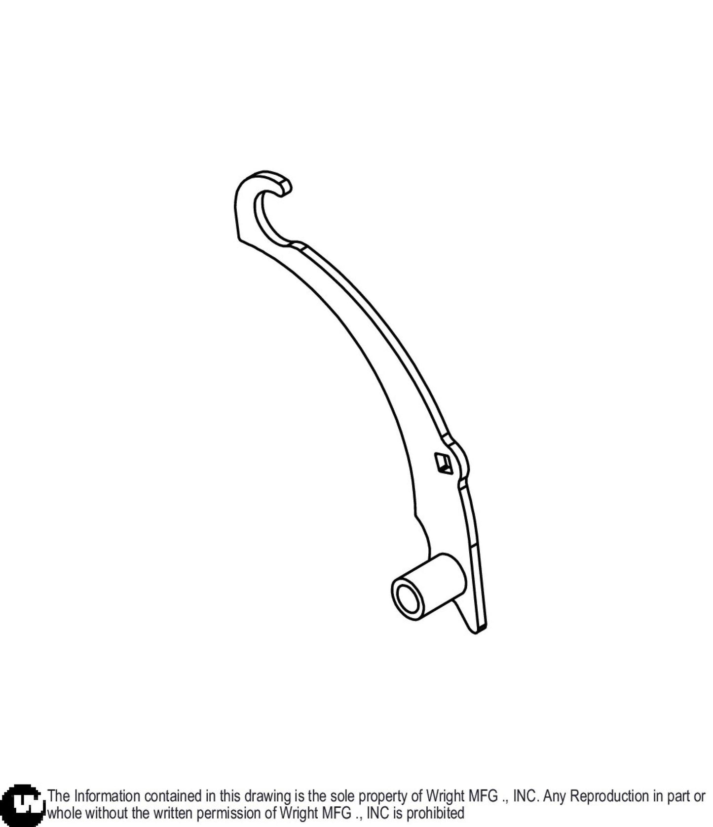 GCS 3 Bag Bagger/Blower Hose Latch Weldment 93320001.