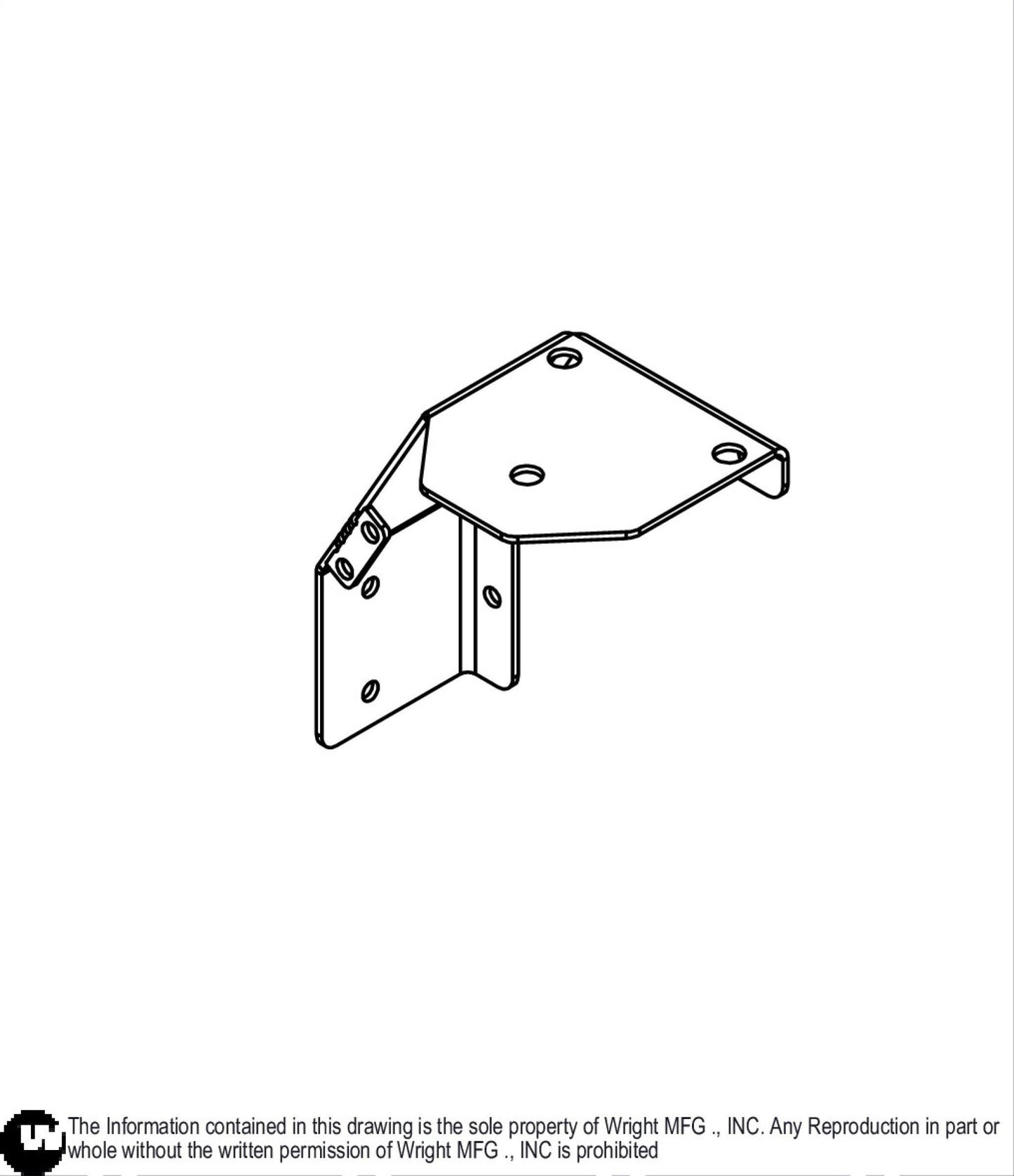 Left Rear Fuel Tank Bracket 93410049.
