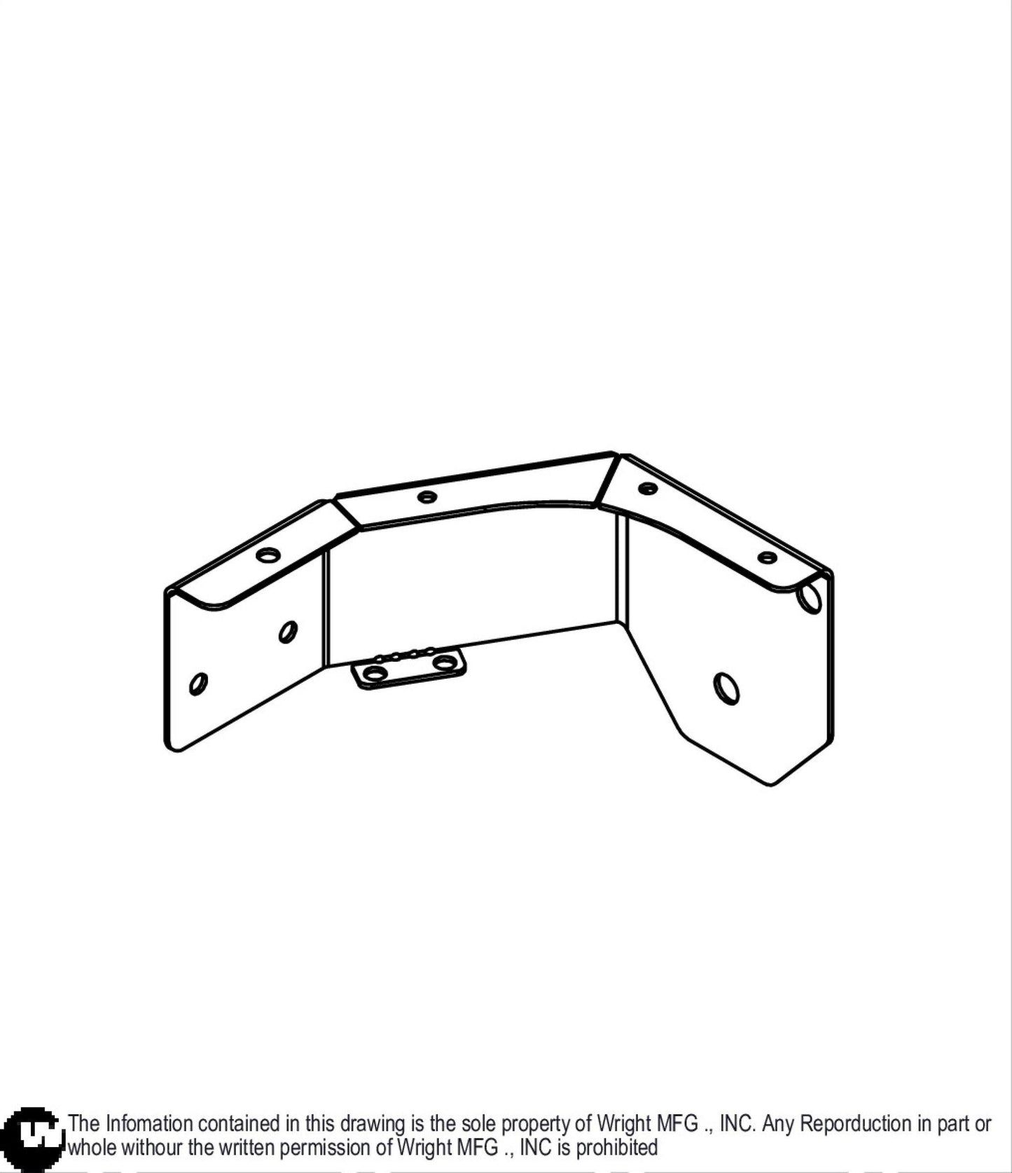 Right Rear Fuel Tank Bracket 93410050.