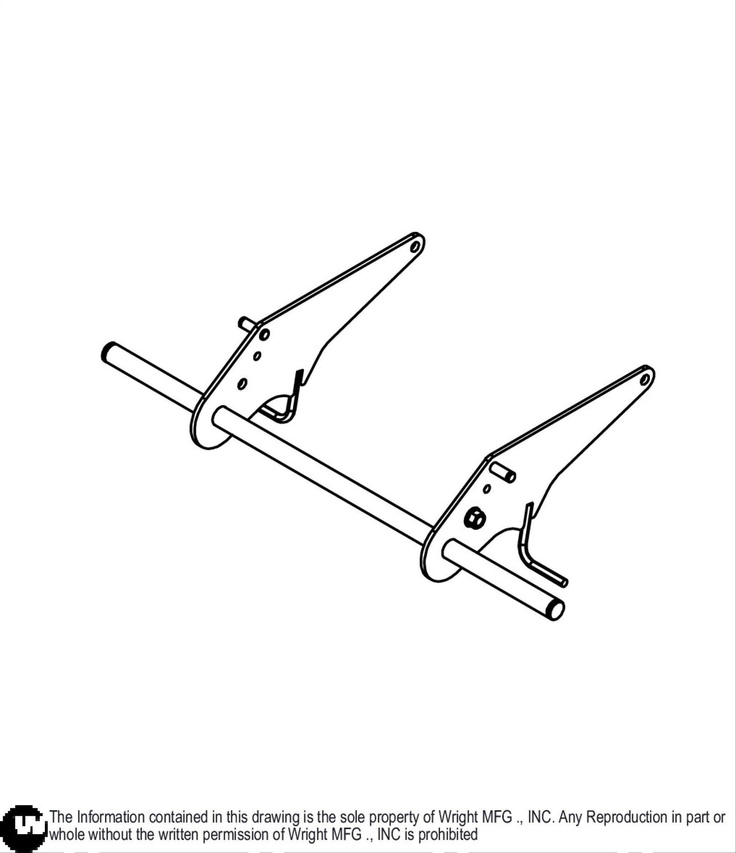 32 WVG Axle Plate Weldment 93410216.