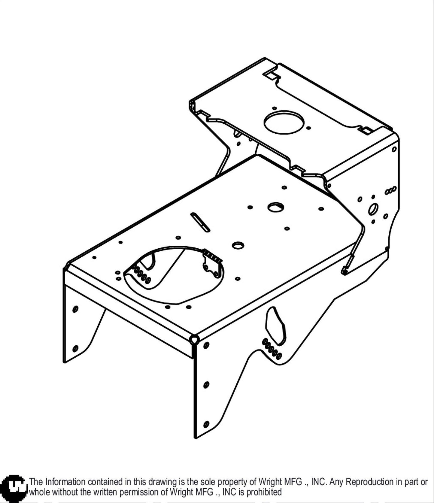 WV Gear Drive Tractor Body Weldment 93410218.