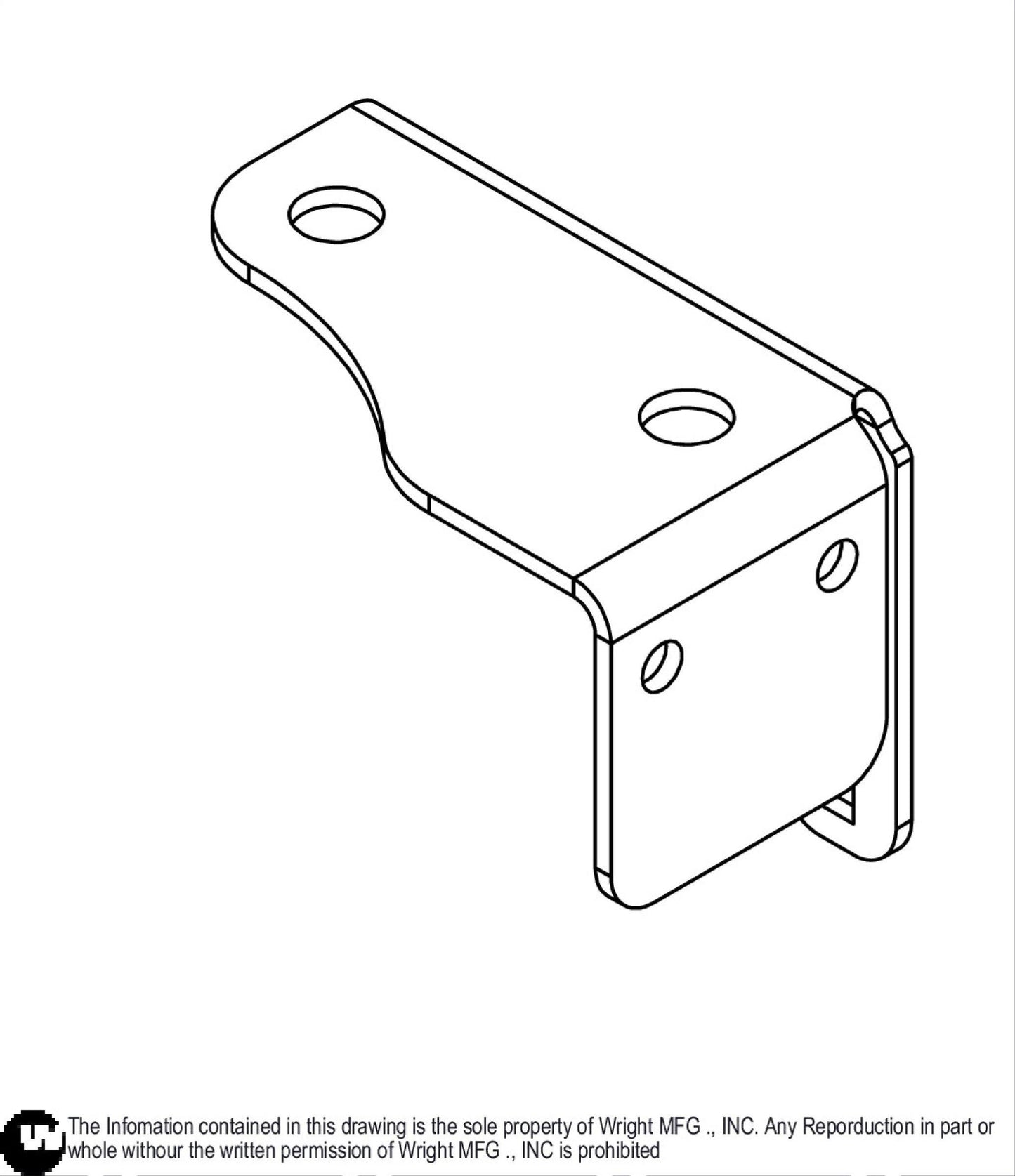 Right Rear WZK Fuel Tank Bracket 93410228.